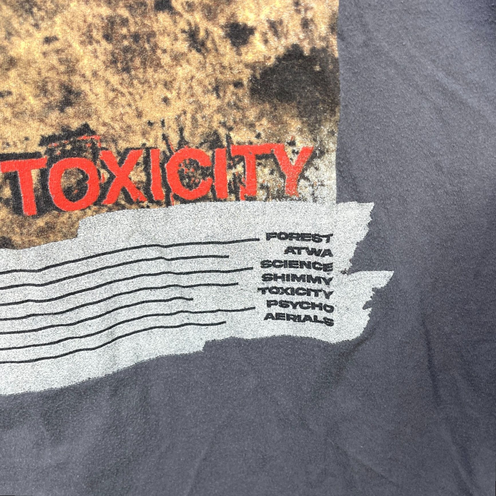 Vintage VINTAGE System of a Down Toxicity T Shirt Large Men Gray 90s Concert Merch Mens Size US L / EU 52-54 / 3 - 6 Thumbnail