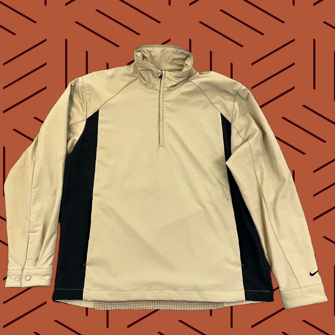 Nike Nike Jacket Mens Large Brown 1/2 Zip Pullover Storm Waffle Golf Outdoor Size US L / EU 52-54 / 3 - 1 Thumbnail
