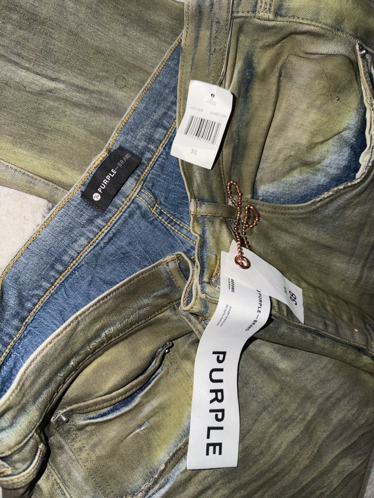 Purple Brand Purple Jeans / Multi color rare colorway (RETAIL $275) Size US 38 / EU 54 - 3 Thumbnail