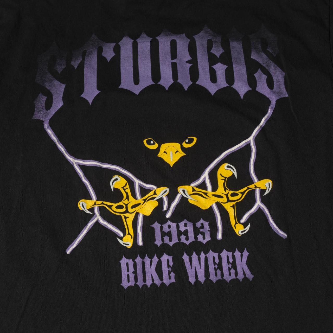 Other Vintage Biker Sturgis '93 Bike Week T-Shirt Size US XL / EU 56 / 4 - 6 Thumbnail