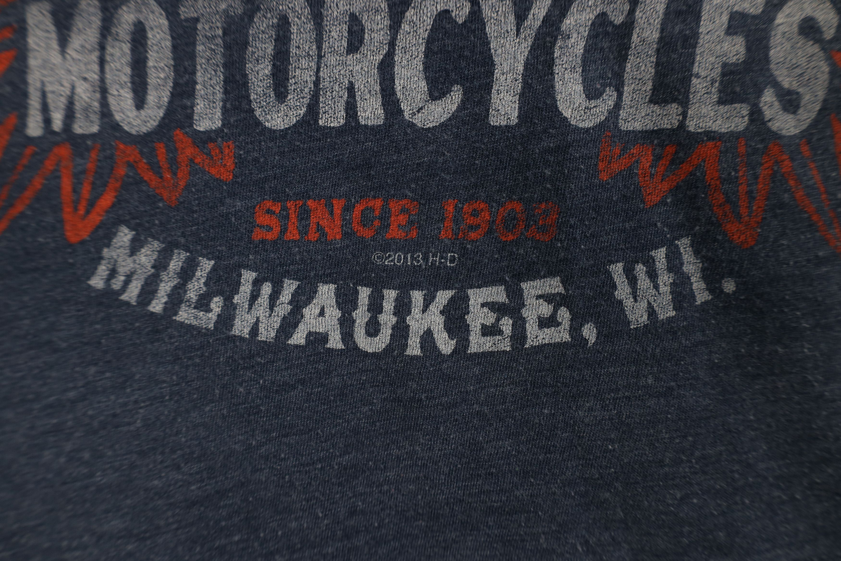 Harley Davidson Vintage Y2K Harley Davidson Jersey Knit Short Sleeve T-Shirt Size US XL / EU 56 / 4 - 5 Thumbnail