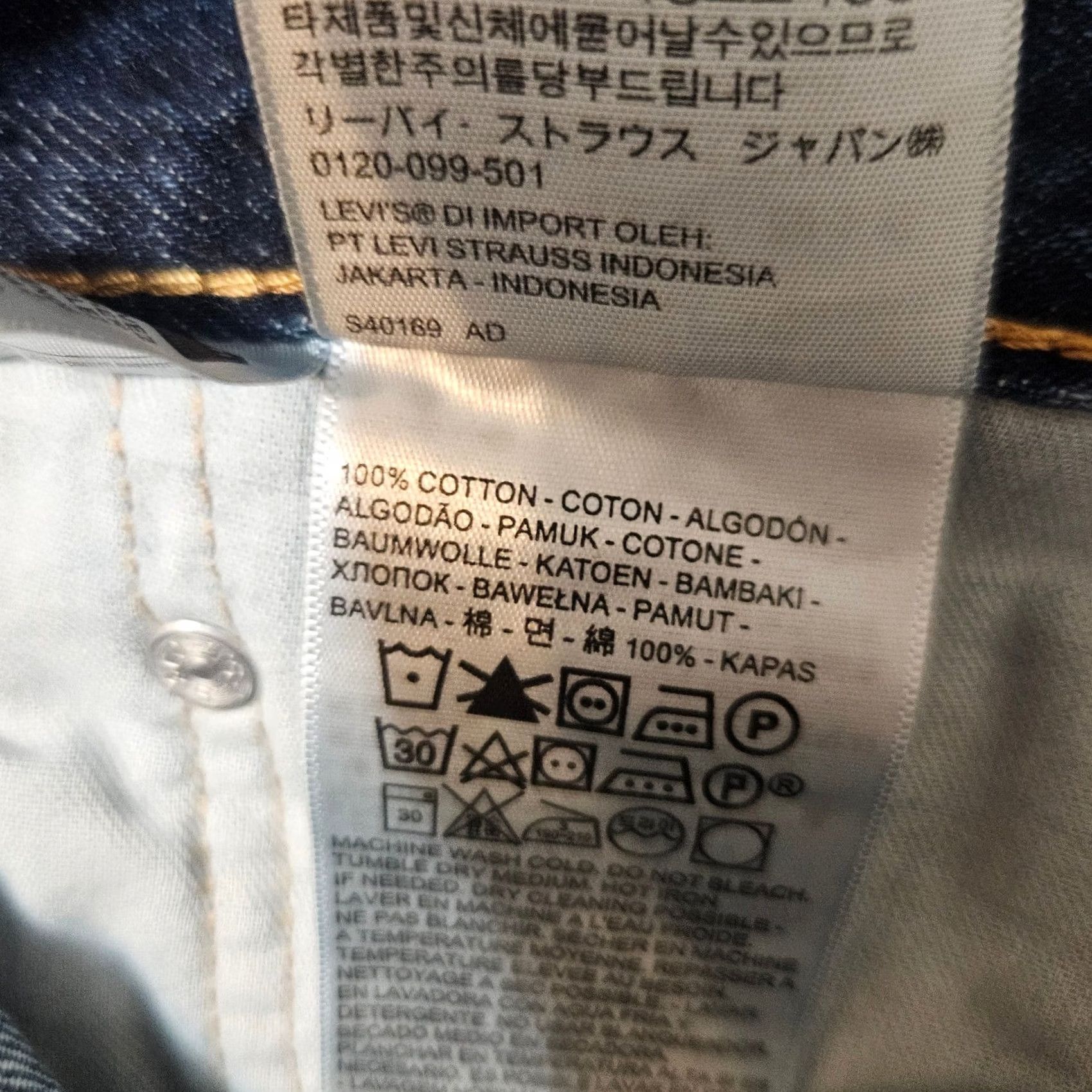 Levi's Levi's Jeans Regular Blue 38x34 Dark Wash 100% Cotton Mens Size US 38 / EU 54 - 6 Thumbnail