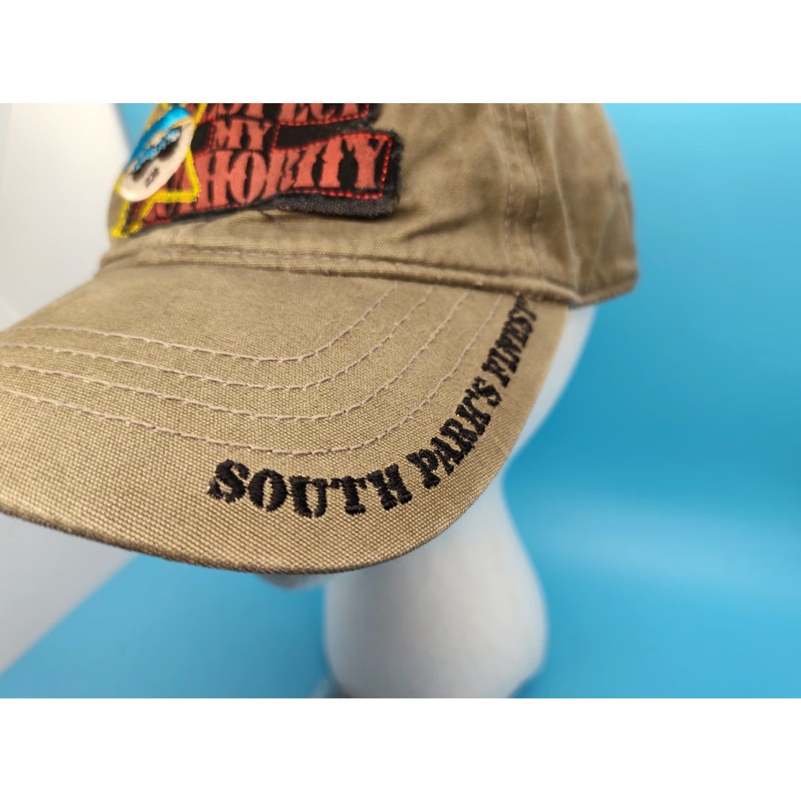 Vintage VINTAGE Anoma South Park Respect My Authority Eric Cartman Y2K Khaki Strapback Hat Size US M / EU 48-50 / 2 - 2 Thumbnail