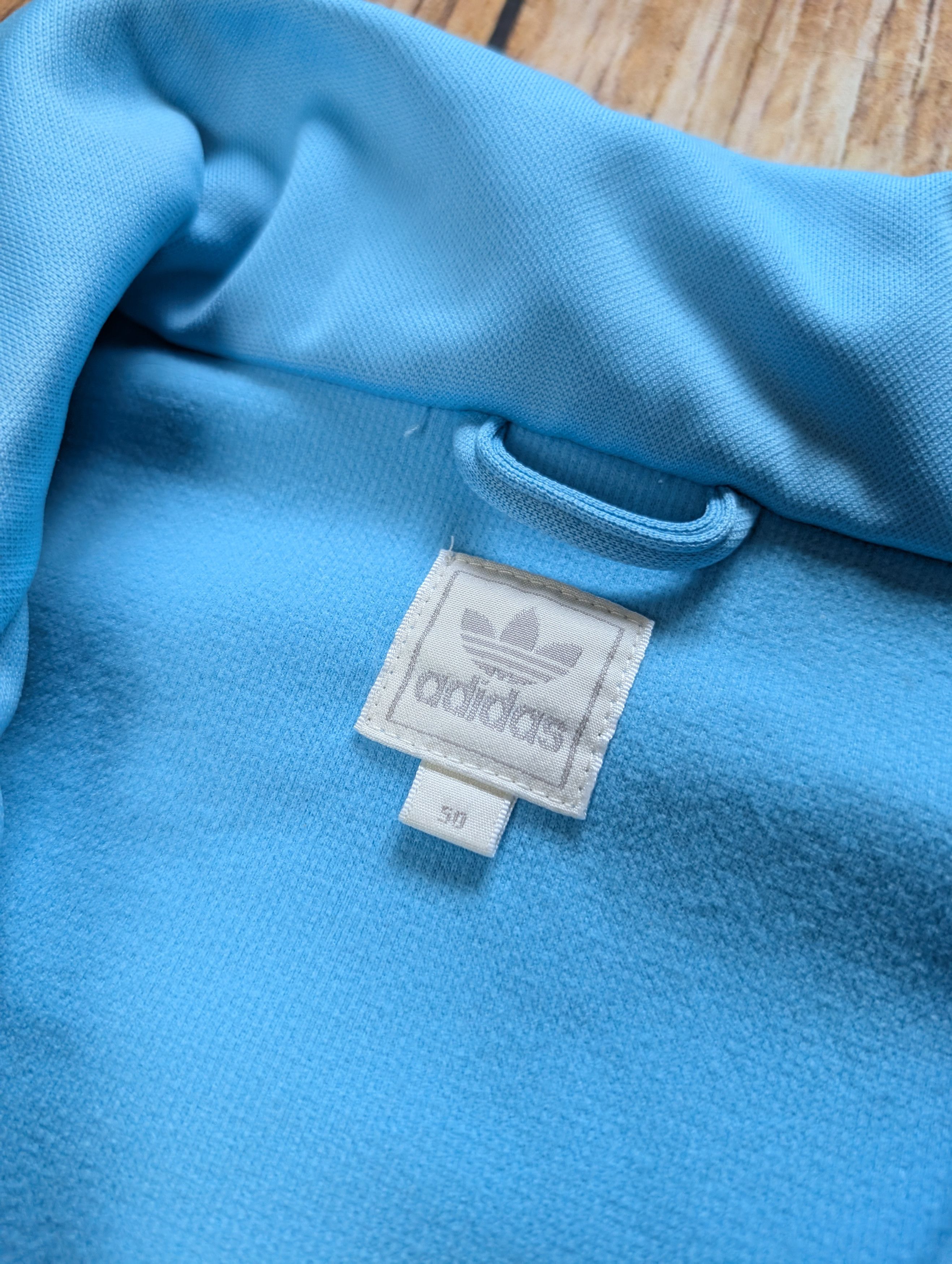 Adidas × Vintage Blue adidas vintage 80s tracksuit crewneck jacket Size US M / EU 48-50 / 2 - 3 Thumbnail