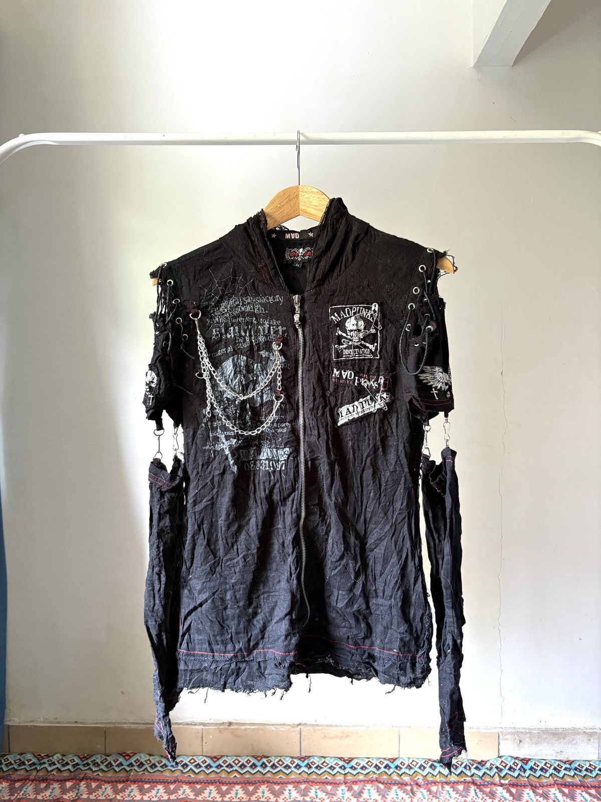 Japanese Brand Mad Punks Anarchic Gothic Punk Zip Up Size M / US 6-8 / IT 42-44 - 5 Thumbnail