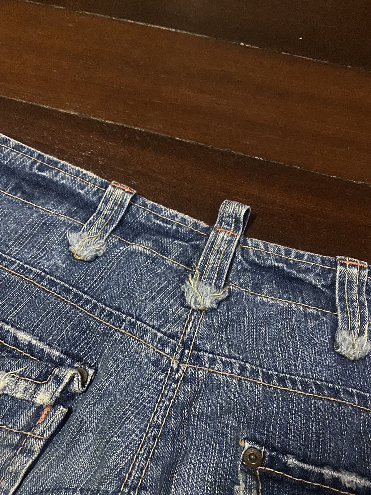 Le Grande Bleu (L.G.B.) AMAZING 🔥🔥 EDWIN MULTI POCKET BUSH CARGO BOOT CUT WIDE LEG Size US 36 / EU 52 - 16 Thumbnail