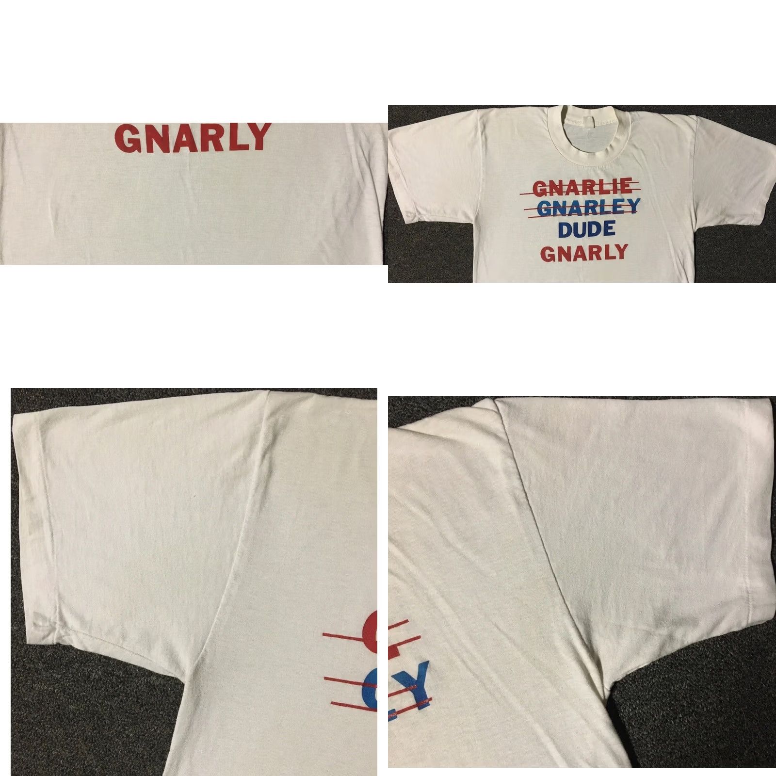 Vintage VINTAGE Shirt Mens S White Gnarly Phoenix Surf Skate Grunge 80s Funny Saying Distressed Tee Single Stitch Size US S / EU 44-46 / 1 - 8 Thumbnail