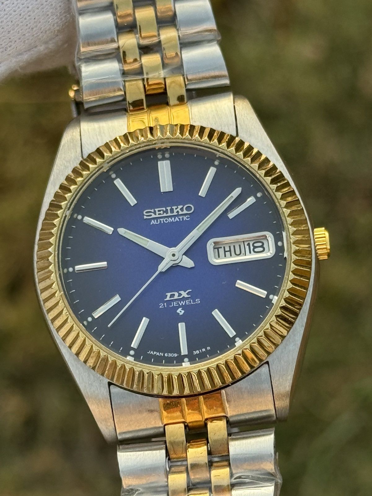 Seiko Seiko 5 DX Fluted Bezel Automatic 6309 Japanese mens Watch Size 36 - 1 Thumbnail
