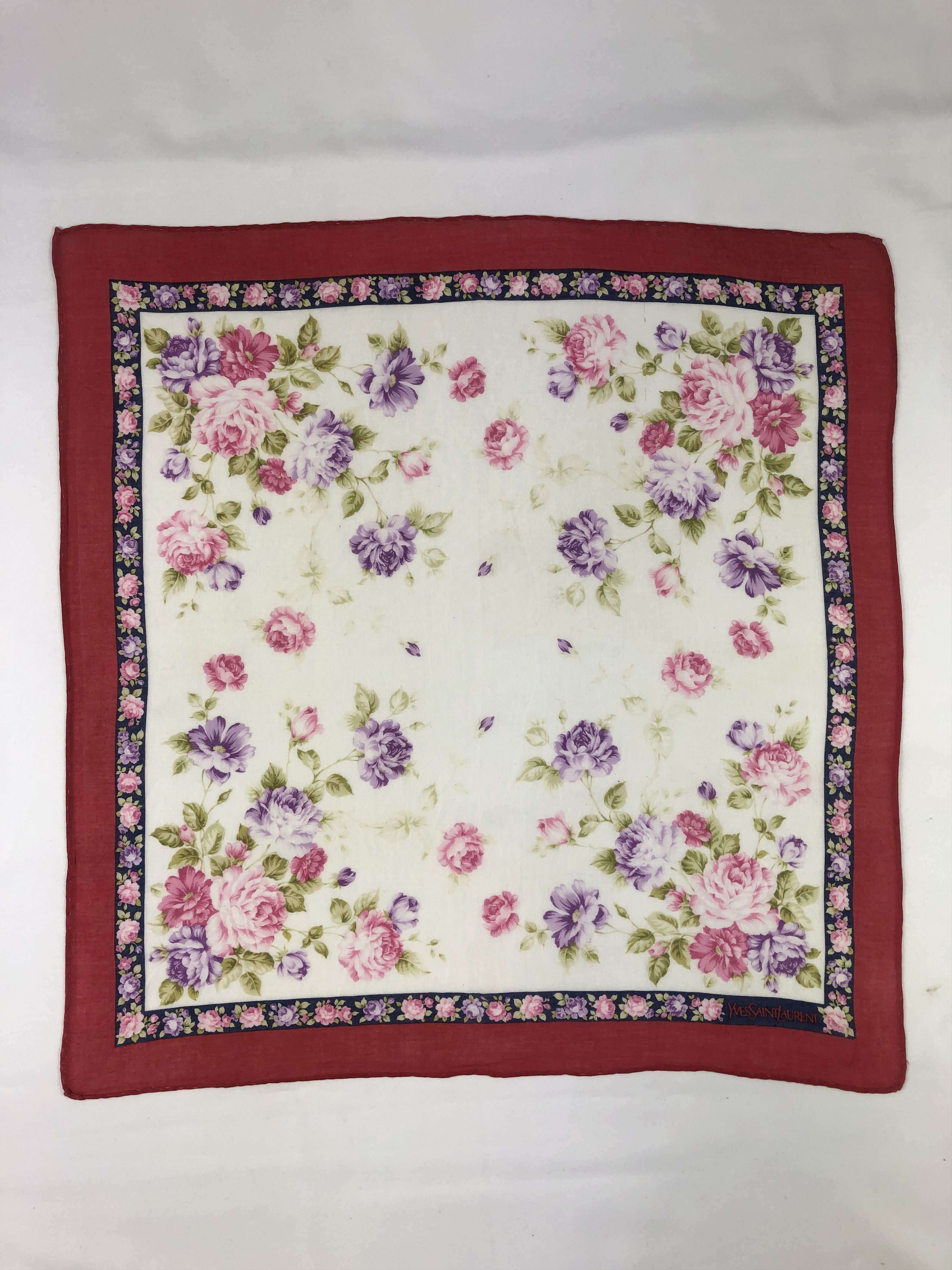 Yves Saint Laurent Yves Saint Laurent Handkerchief / Bandana / Neckerchief Size ONE SIZE - 3 Thumbnail