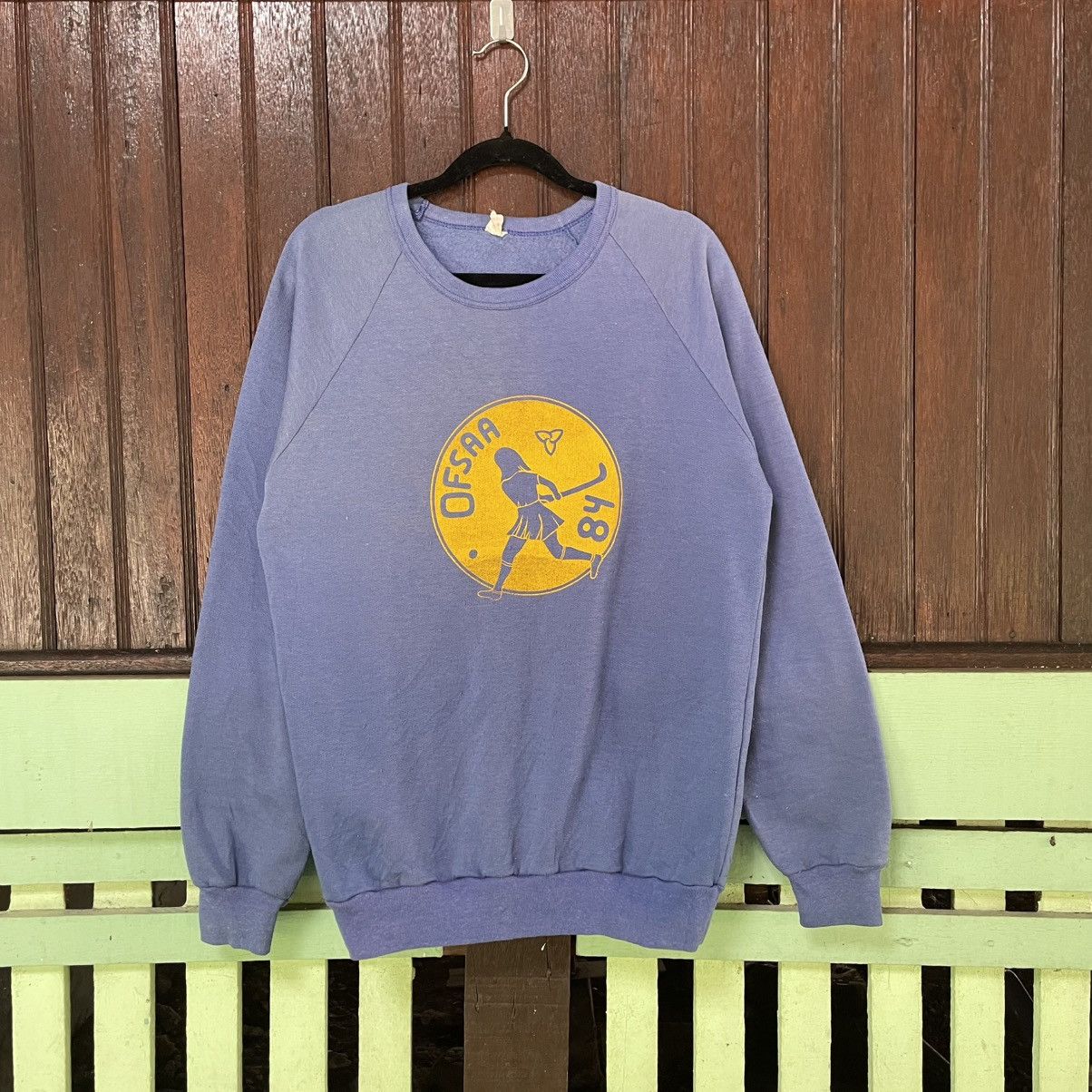 Vintage 🔥Vintage 1984 OFSA Women Hockey Sports Crewneck Sweatshirts Size US S / EU 44-46 / 1 - 1 Thumbnail