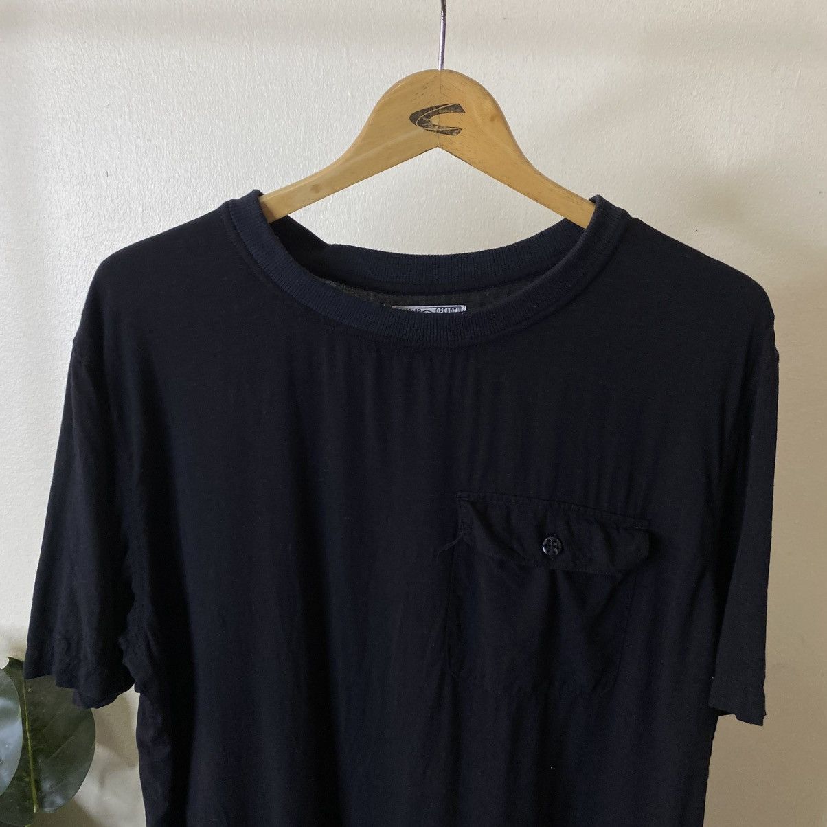 GRN GRN Tokyo Black Blank Single Pocket T Shirt Size US XL / EU 56 / 4 - 2 Thumbnail