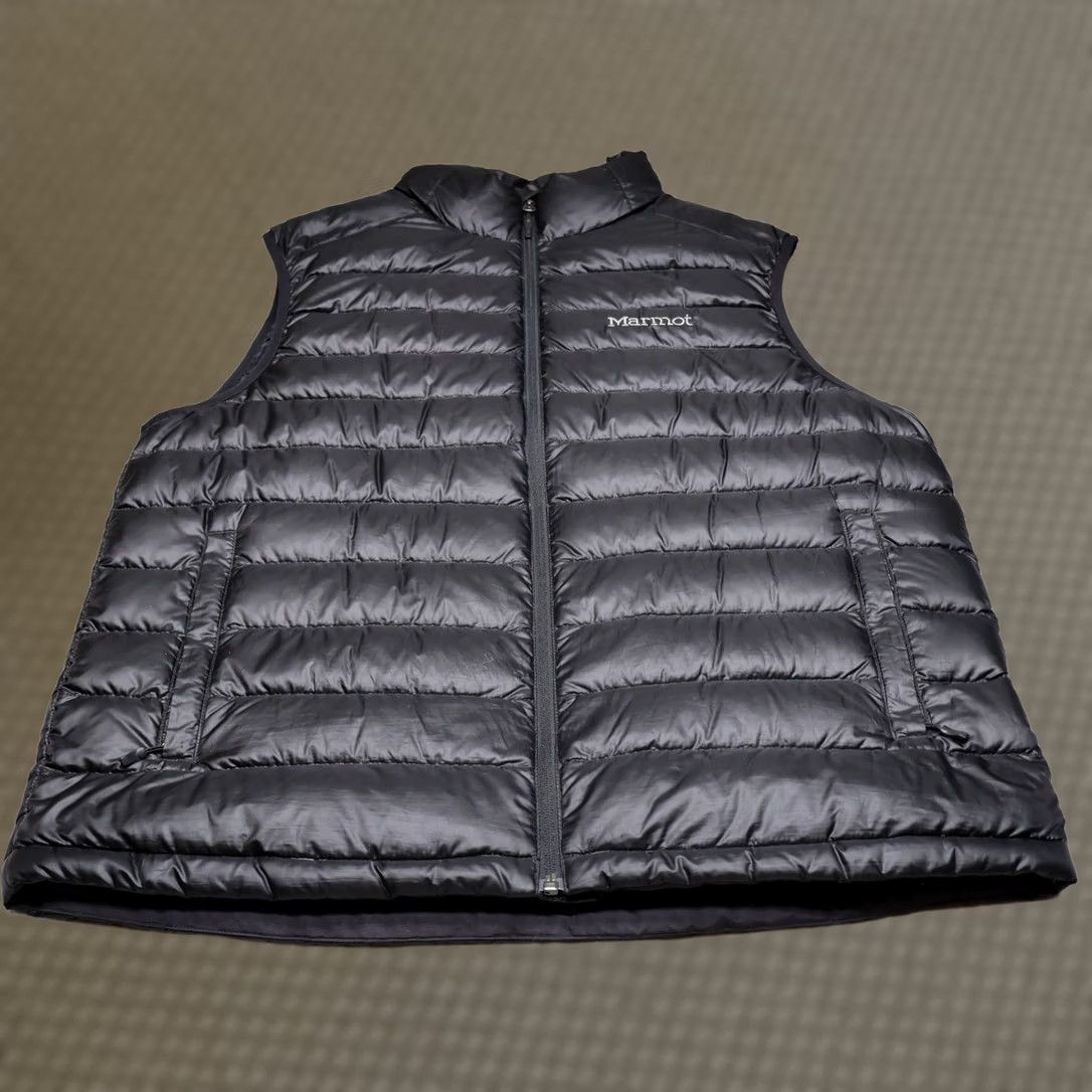 Marmot Marmot Vest Mens Large Black Down 700 Fill Full Zip Quilted Puffer Riverstand-Wind-Resistant Lightweight Size US L / EU 52-54 / 3 - 1 Thumbnail
