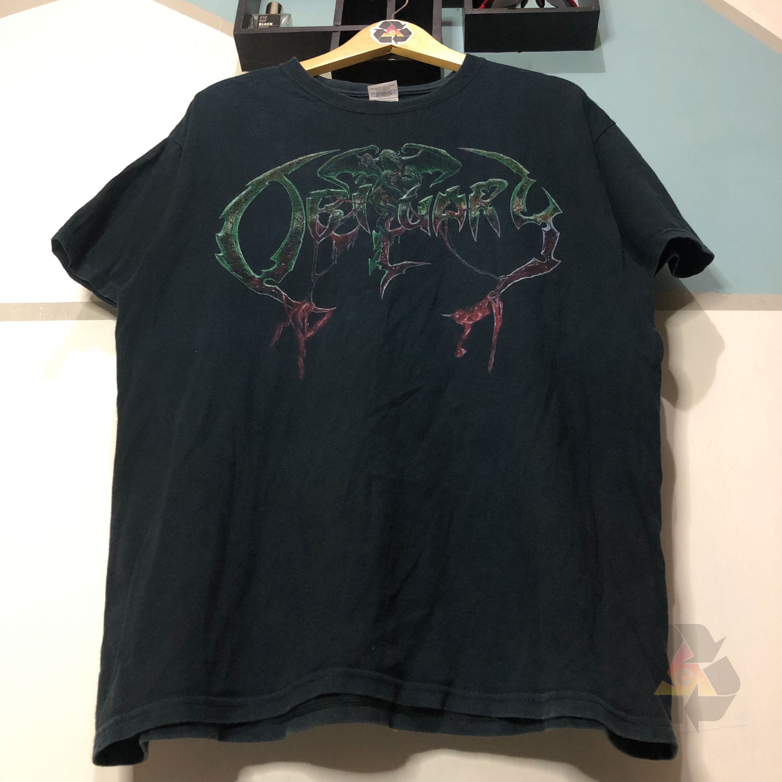 Band Tees × Vintage RARE Obituary Left To Die Death Metal T-Shirt Size US L / EU 52-54 / 3 - 4 Thumbnail