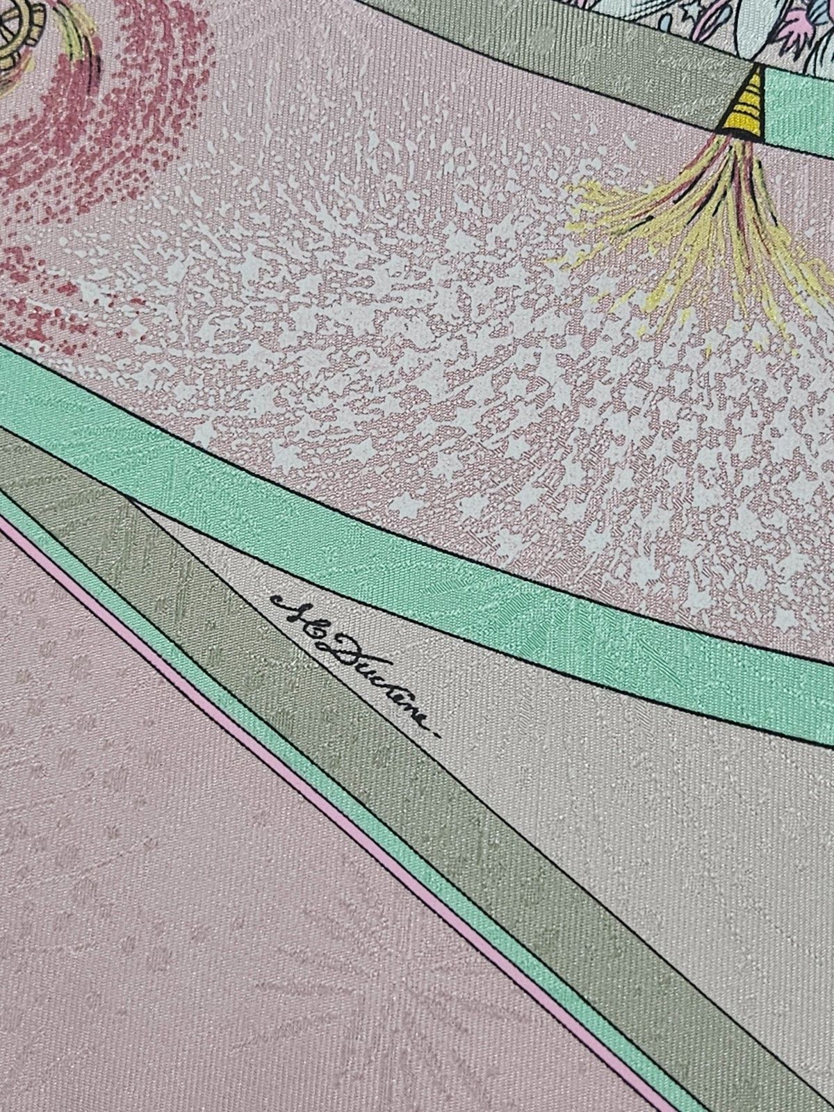 Hermes Hermes Feux d' Artifice Jacquard Silk Scarf Size ONE SIZE - 3 Thumbnail