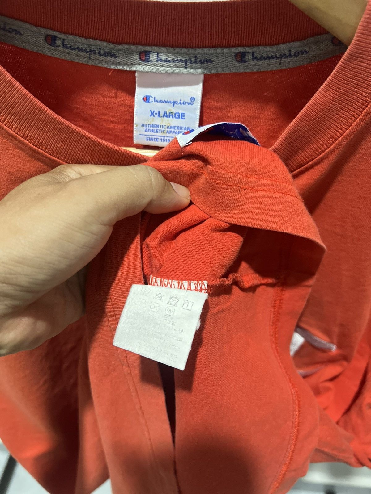 Champion Big logo faded orange Size US XL / EU 56 / 4 - 3 Thumbnail