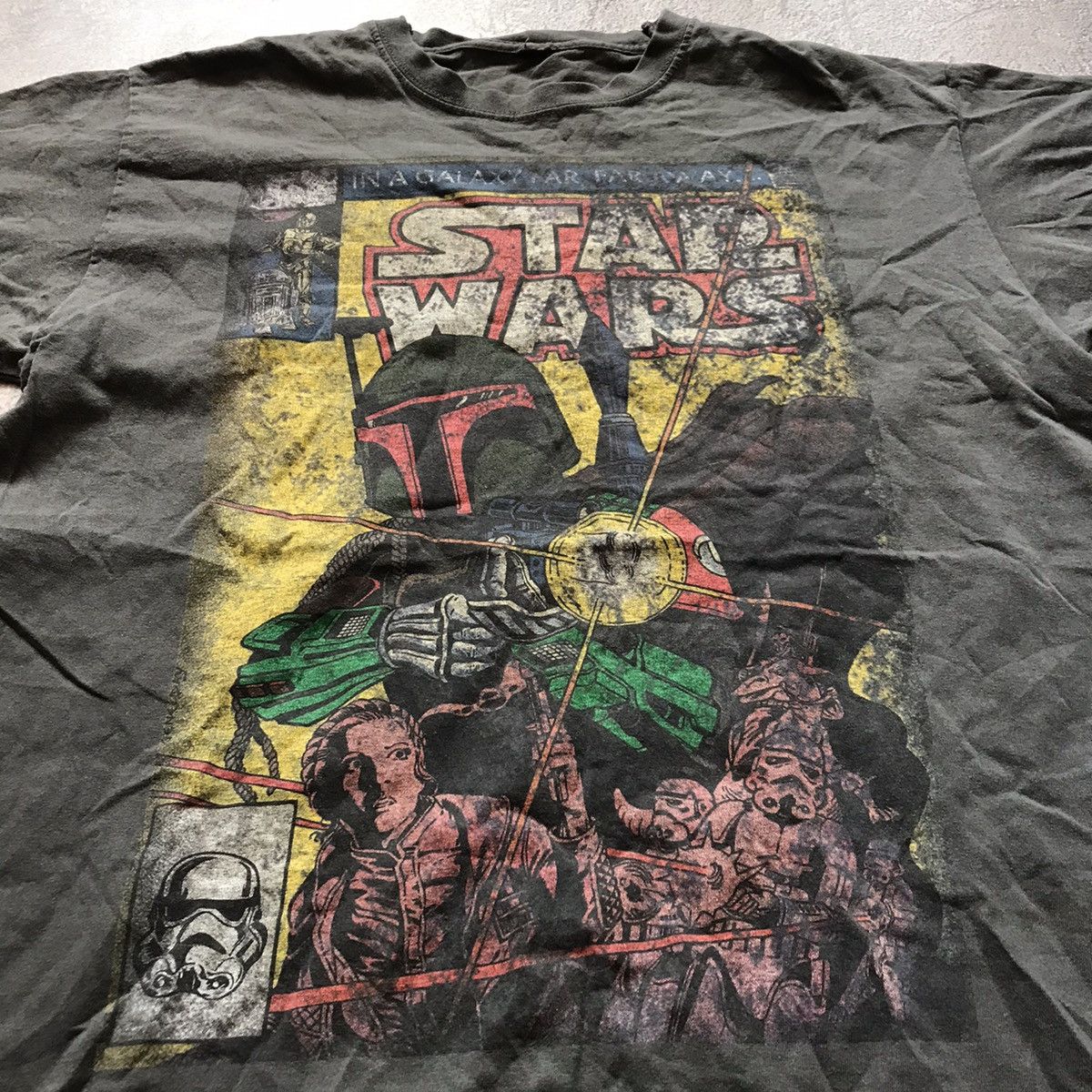 Vintage Vintage 90s Star Wars Sun Faded Graphic Tee Grunge Slim M Size US M / EU 48-50 / 2 - 3 Thumbnail