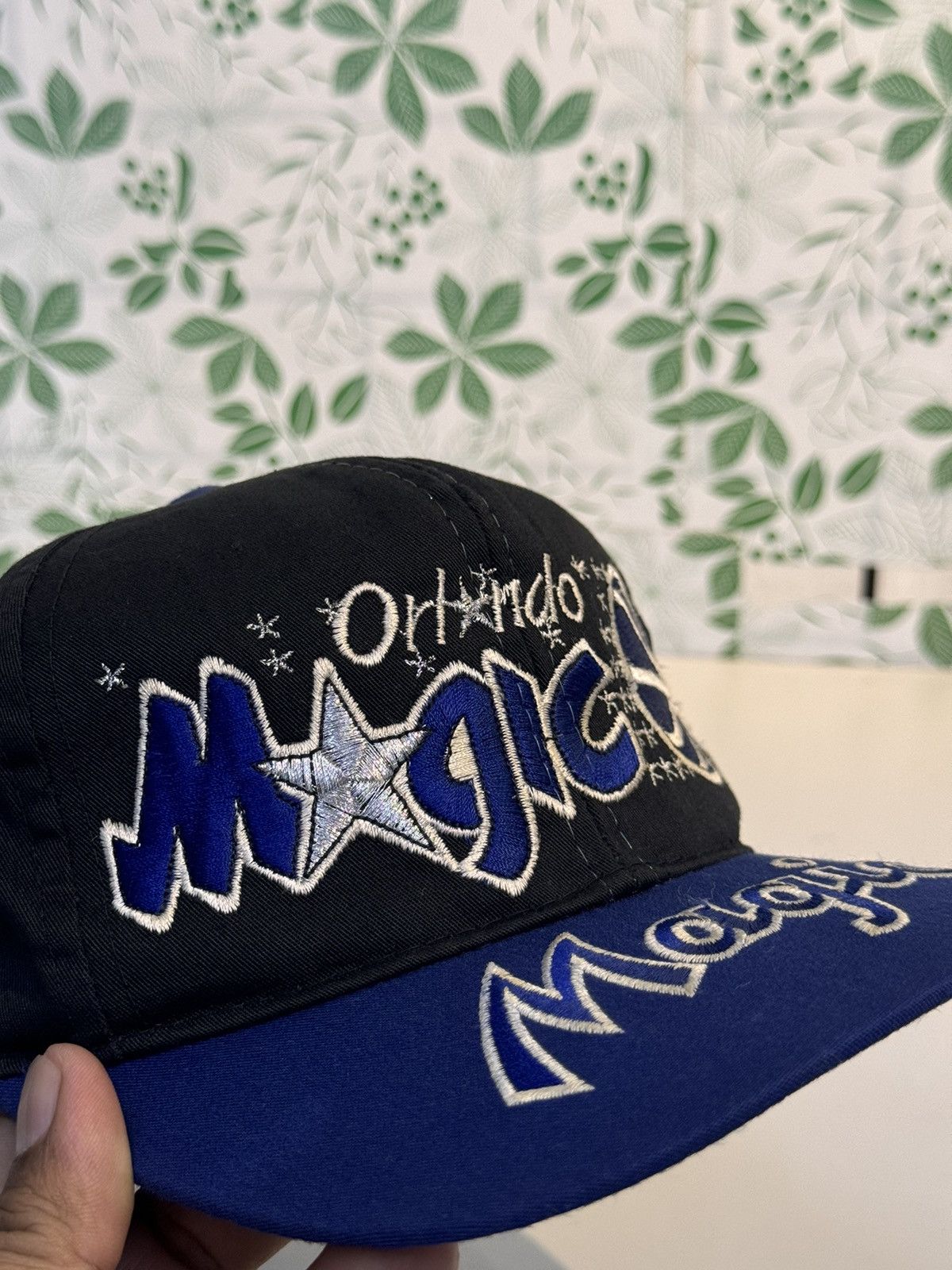 NBA × Vintage SAMPLE Orlando Magic Vintage Spell Out Embroidered Cap Hat Size ONE SIZE - 6 Thumbnail