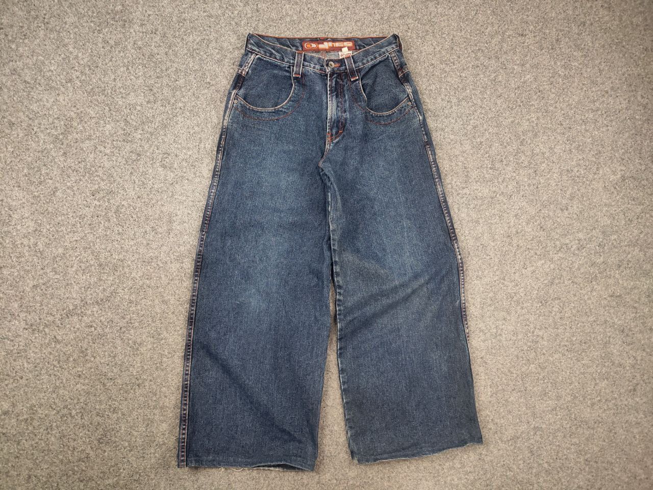 JNCO Rare Vintage 90's Jnco Girlie‎ Double Barrel Wide Leg Jeans Size US 29 - 4 Thumbnail