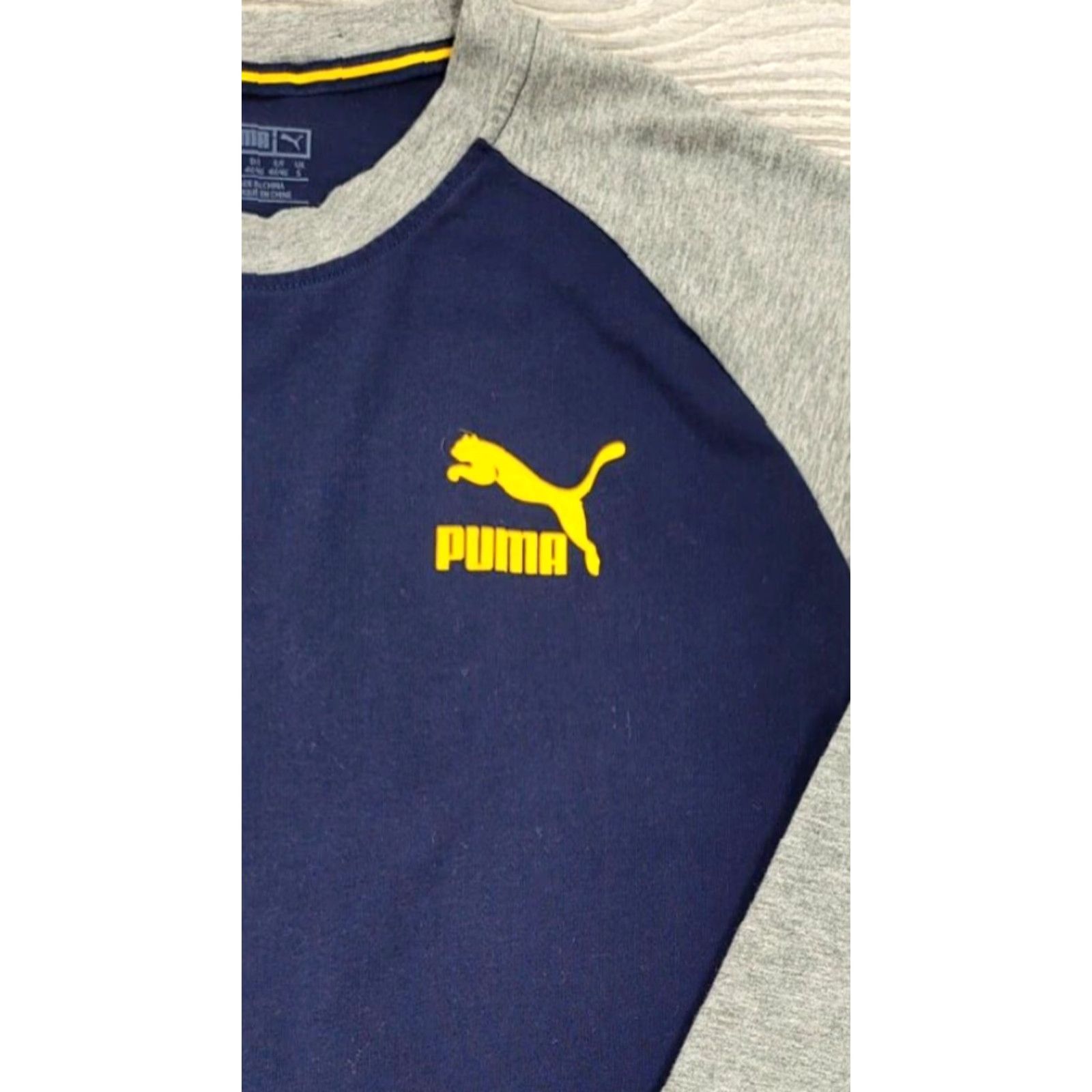 Puma PUMA Shirt Adult S Blue Clyde Spell Out Logo Clyde Fly Mens Long Sleeve Size US S / EU 44-46 / 1 - 6 Thumbnail