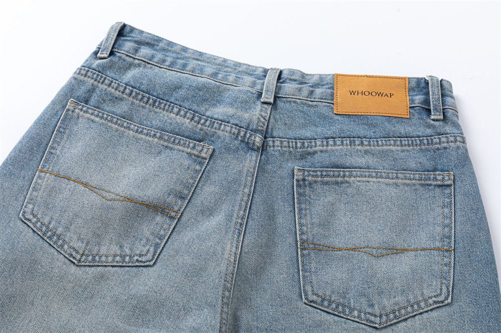 Japanese Brand × Jean Men's classic retro washed loose casual jeans Size US 32 / EU 48 - 4 Thumbnail