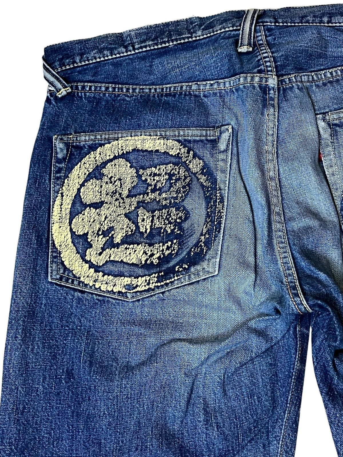 Evisu SICK🔥VINTAGE EVISU PARIS SIOTANI BROTHERS SELVEDGE JEANS Size US 36 / EU 52 - 6 Thumbnail