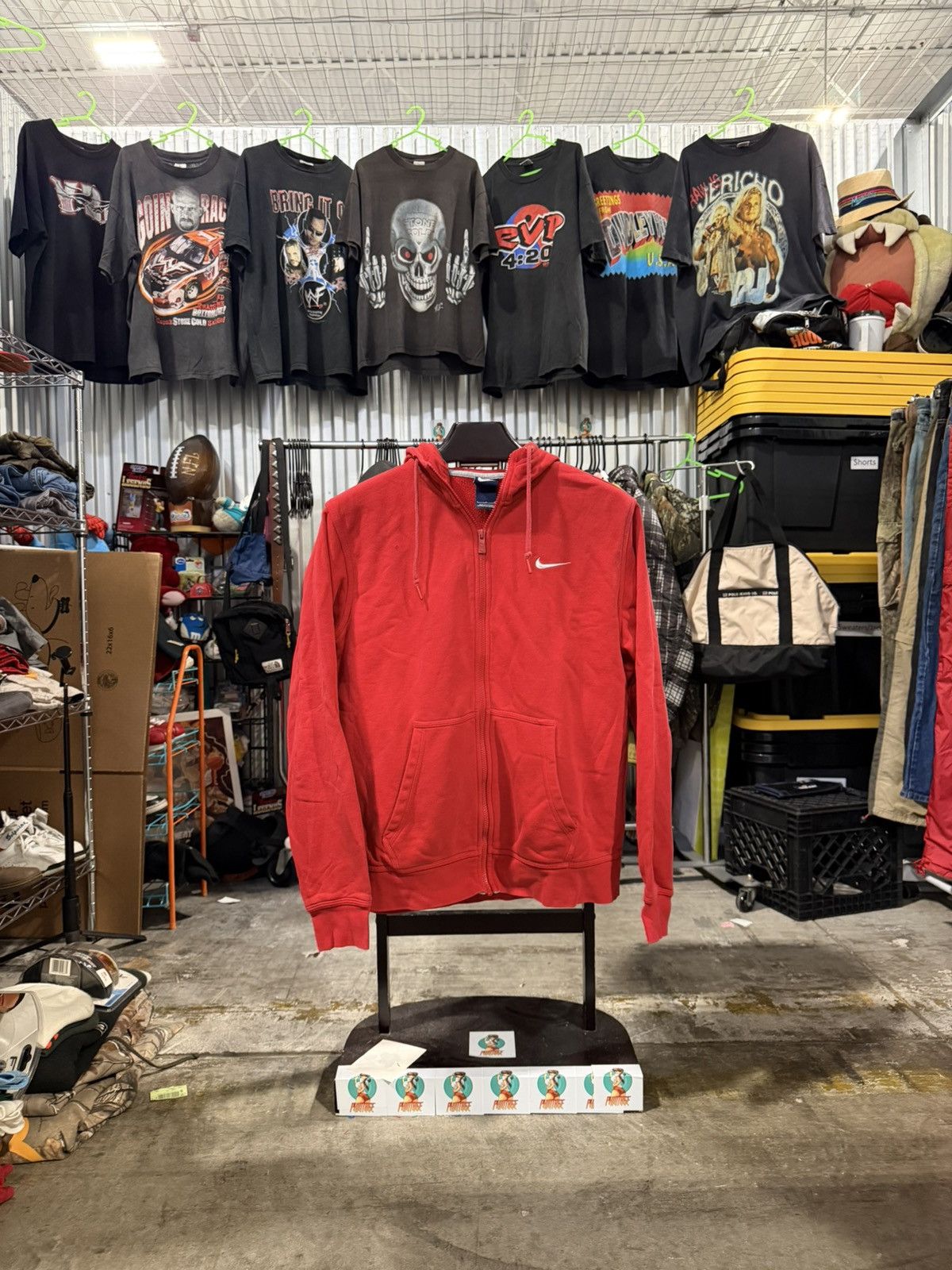 Nike Red Nike Zip Up Jacket L Size US L / EU 52-54 / 3 - 1 Thumbnail