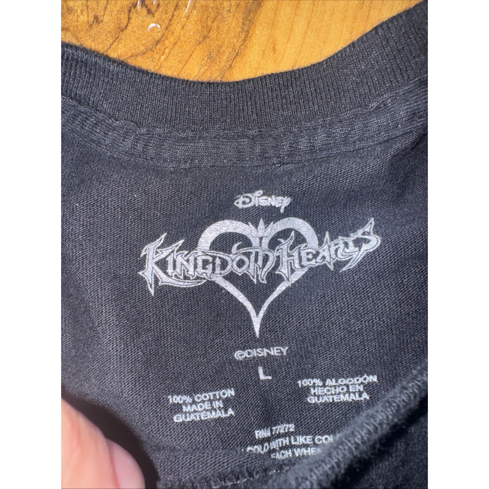 Band Tees × Disney × Vintage Kingdom Hearts Mickey Mouse T-Shirt Black Disney Large 20x27 Size US L / EU 52-54 / 3 - 3 Thumbnail