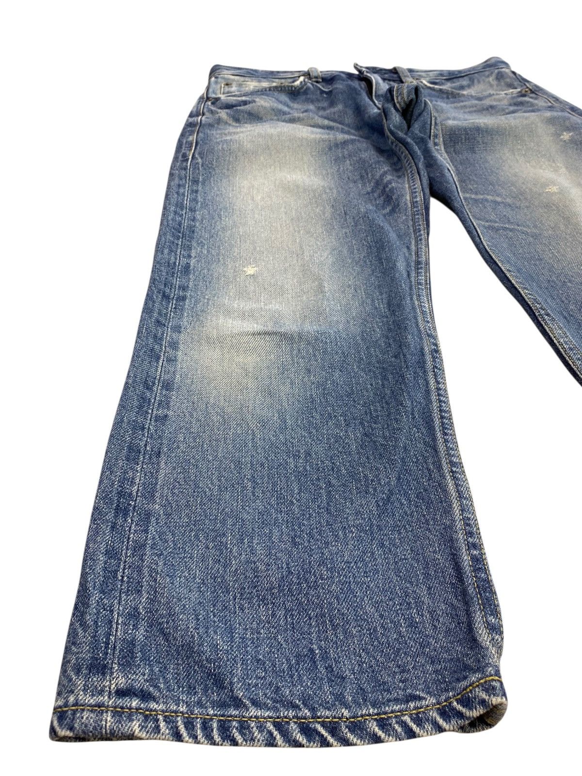 Japanese Brand Japanese Brand 3 Quarter Faded Blue Wash Style Jeans Size US 30 / EU 46 - 5 Thumbnail