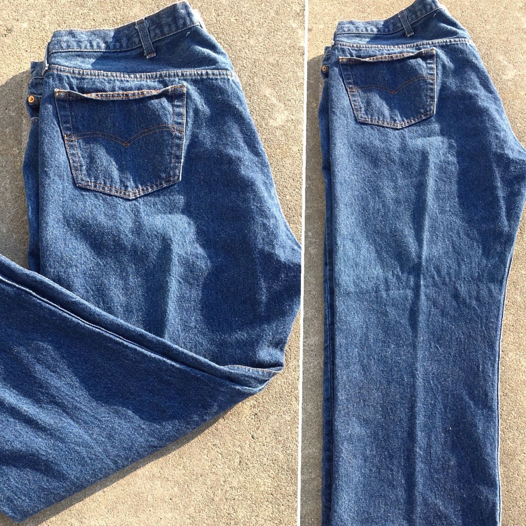 47 VINTAGE Levi’s 501 Jeans Made In USA 52 X 30 47 X 27.25 Button Fly Denim Blue Big & Tall Mens Jeans Size US 30 / EU 46 - 5 Thumbnail