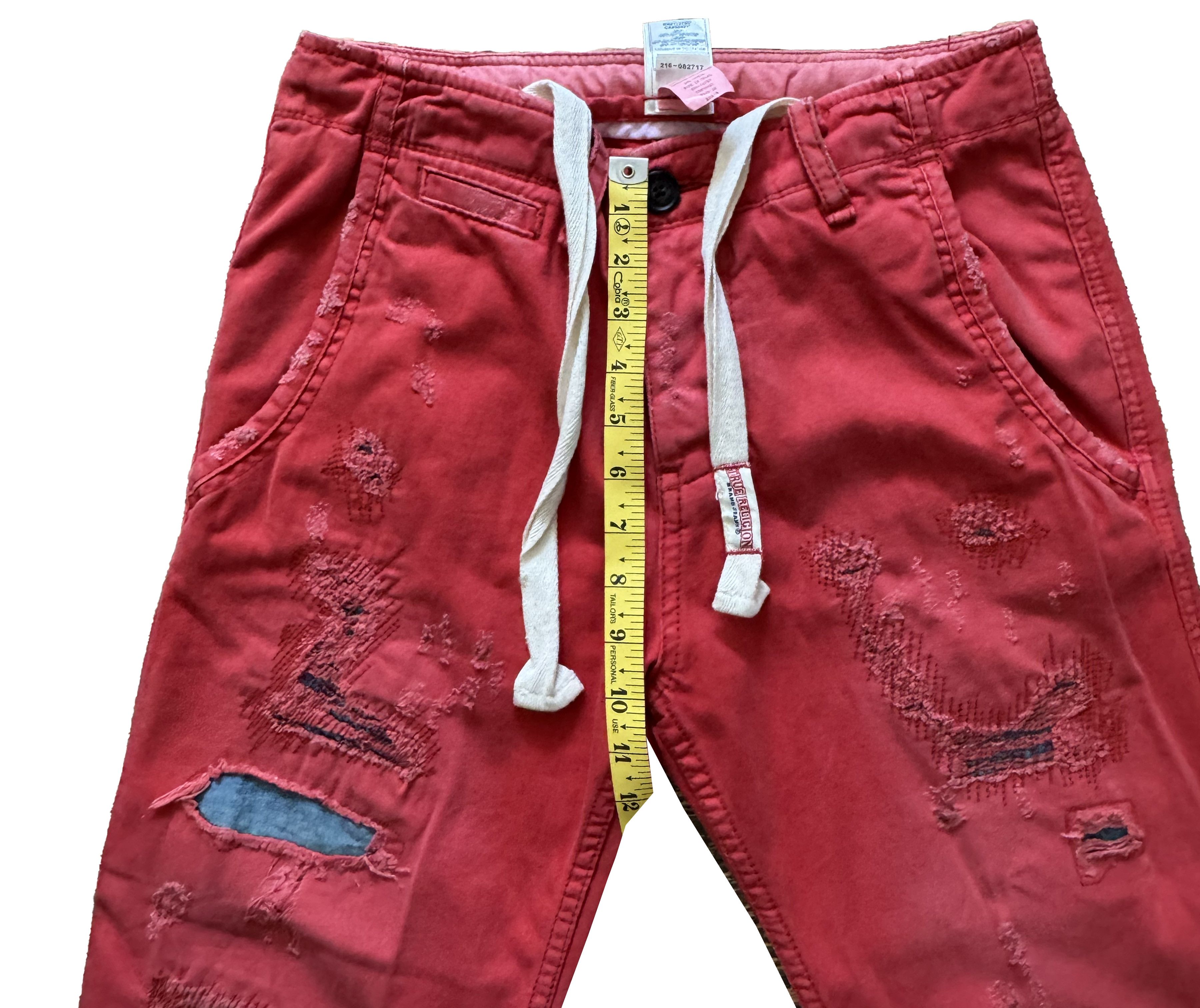 True Religion TRUE RELIGION RED "ROMAN" PATCHWORK Size US 28 / EU 44 - 6 Thumbnail