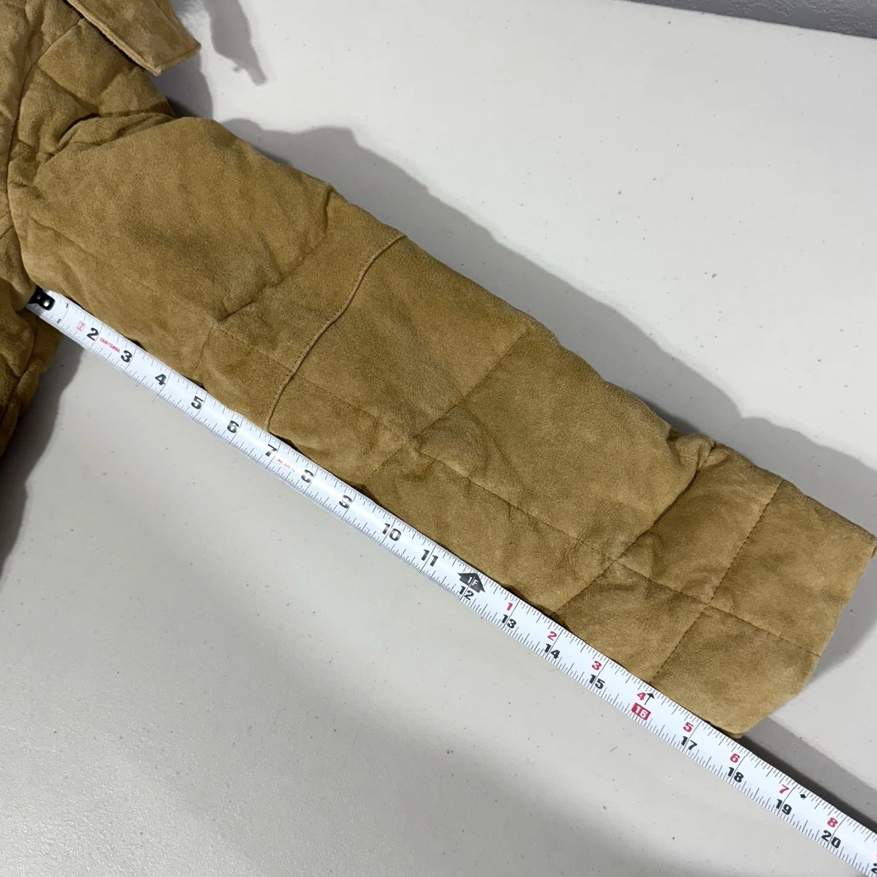 Eddie Bauer VINTAGE Eddie Bauer Goose Down Brown Suede Leather Faux Fur Puffer Jacket Women Petite S Size S / US 4 / IT 40 - 4 Thumbnail