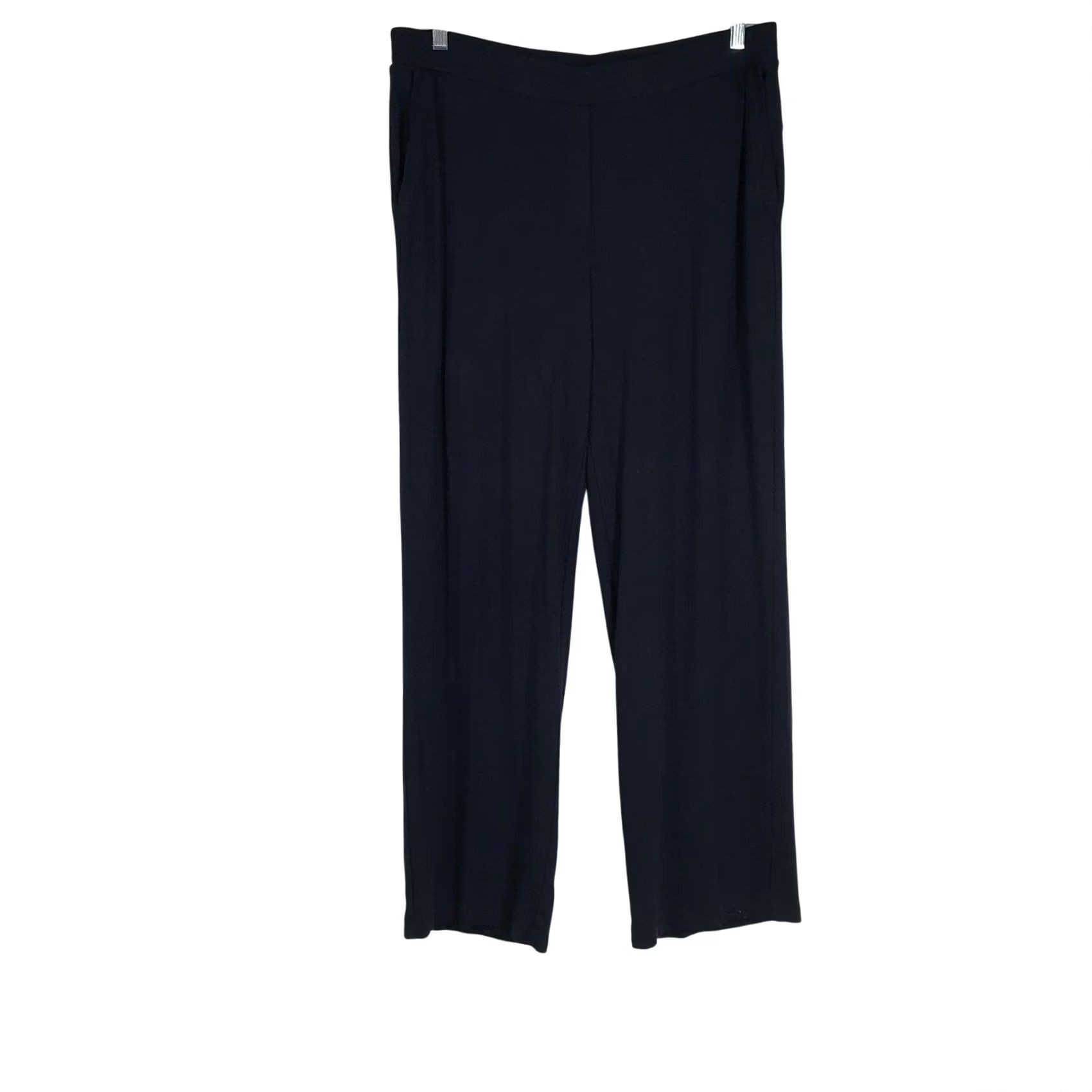 Vintage Pure Jill Eco-Terry Navy Blue Straight Leg Pants Womens L Large Navy Blue Straight Leg Pants Womens Regular L Size 36" / US 14 / IT 50 - 2 Thumbnail