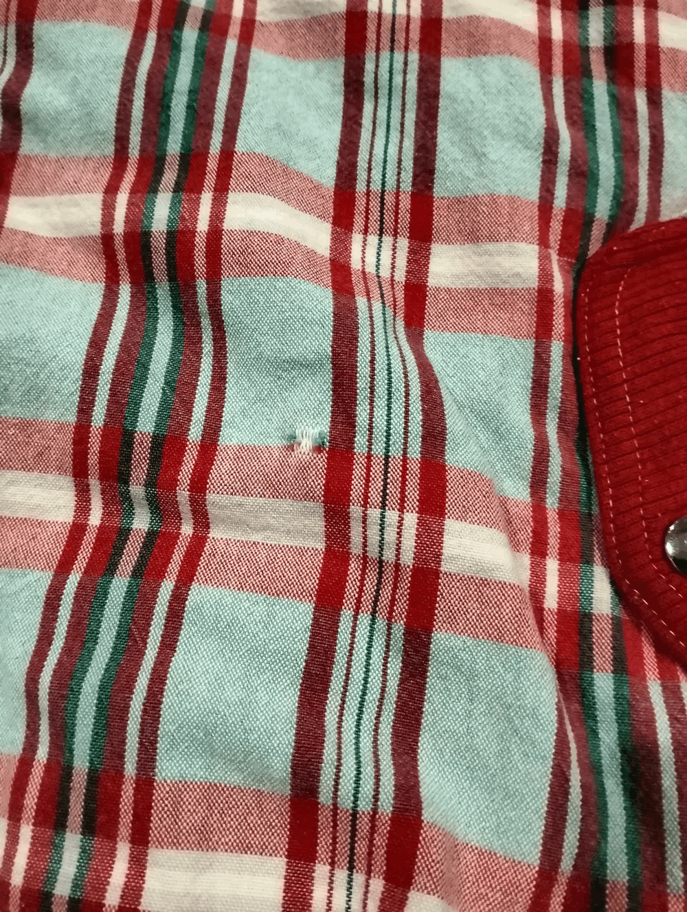 PERSON'S Vintage 90s Person's For Men Red Tartan Jacket Snap Button Size US L / EU 52-54 / 3 - 13 Thumbnail