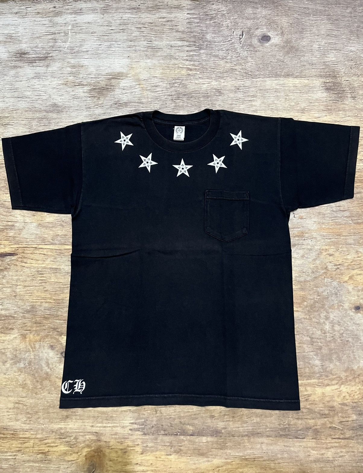 Chrome Hearts Chrome Hearts Vintage Star Hollywood Pocket Tee Size US L / EU 52-54 / 3 - 1 Thumbnail