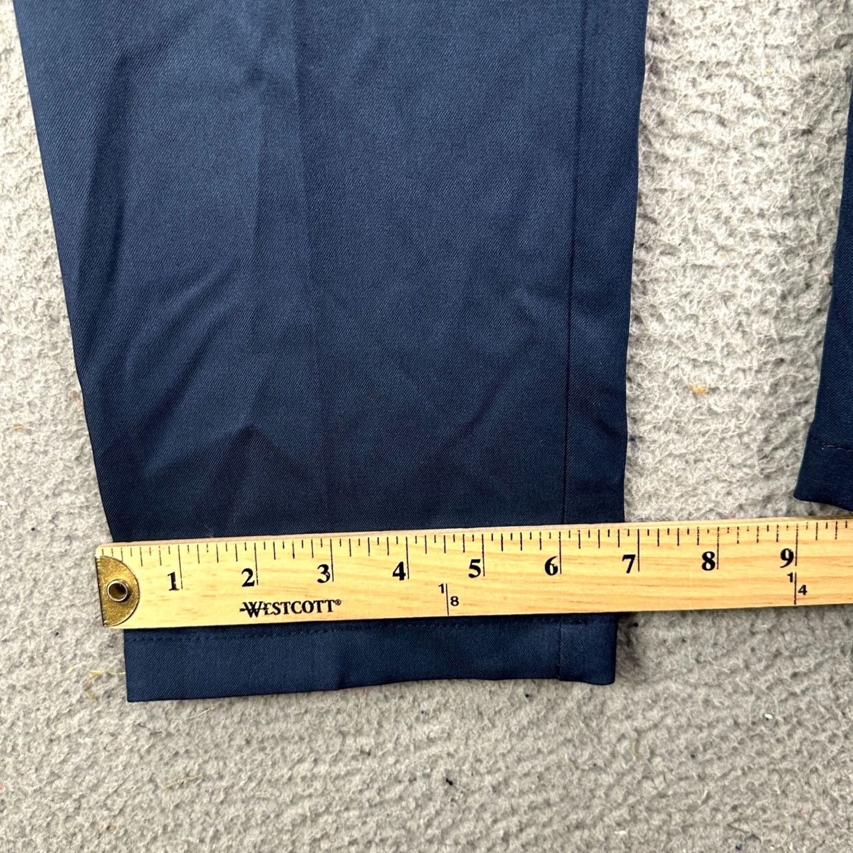 Haggar VINTAGE: No Haggar Pants Dress Slim Navy Blue 28x30 Men Slim Fit Performance Dress Pants Men Size US 29 - 6 Thumbnail