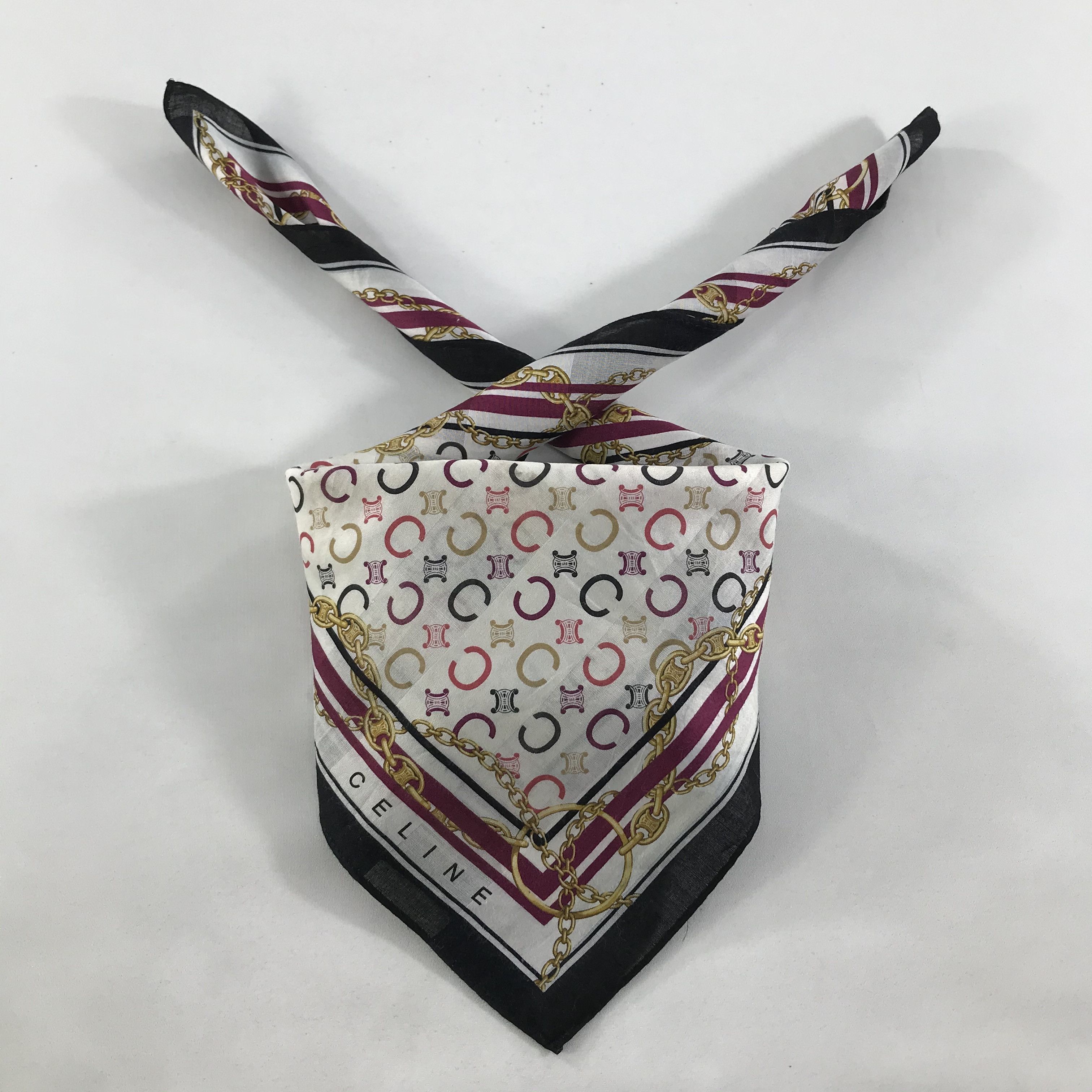 Celine × Vintage Celine Bandana / Handkerchief / Neckerchief - S1467 Size ONE SIZE - 3 Thumbnail