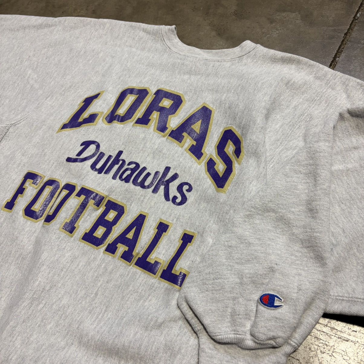 Champion Vintage 90s Champion Reverse Weave Sweatshirt Loras Football Size US L / EU 52-54 / 3 - 8 Thumbnail