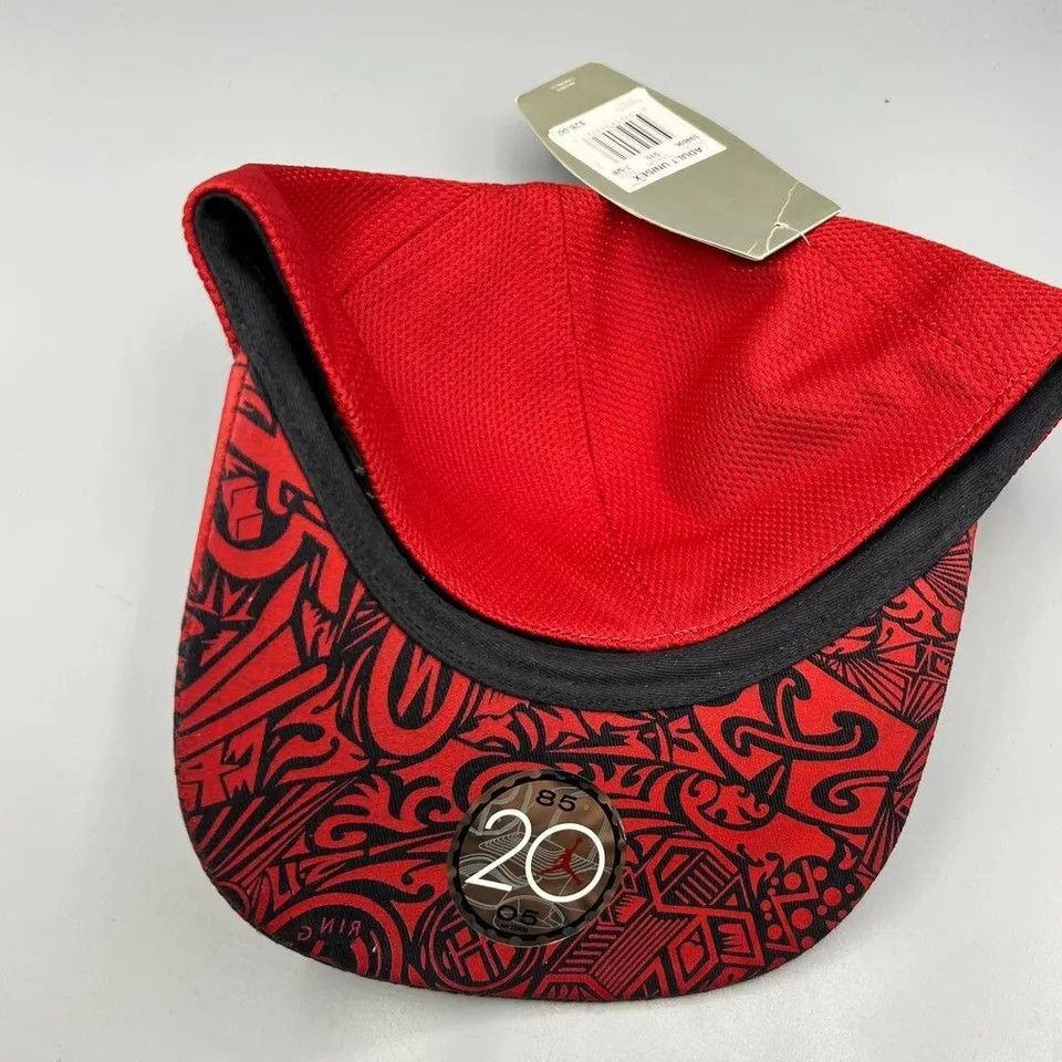 Jordan Brand Air Jordan Hat Men 7 5/8 20th Anniversary Tribal Fitted Cap Size ONE SIZE - 4 Thumbnail