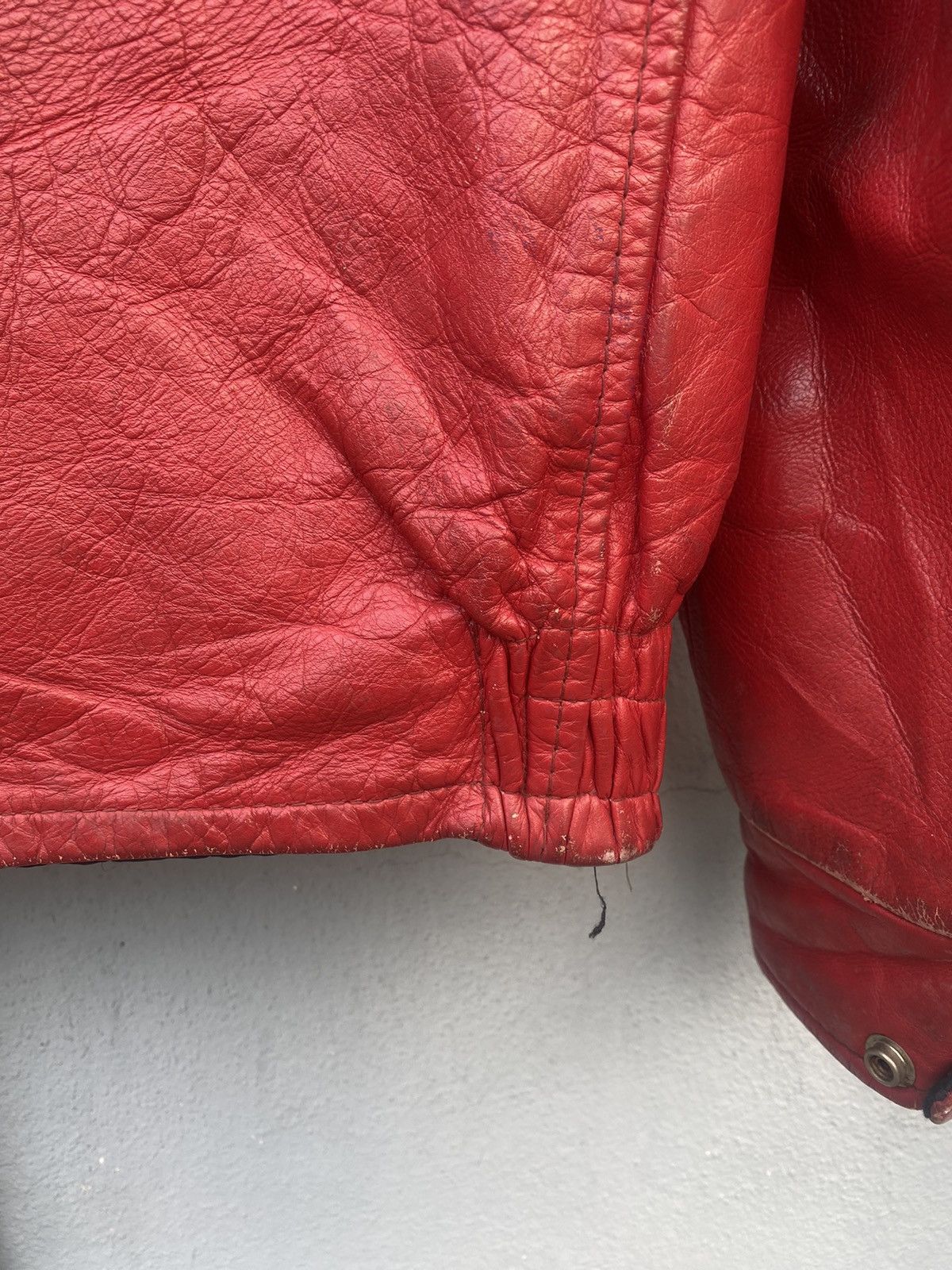Vintage Vintage 81’ West Hill Football Leather Jacket Size US M / EU 48-50 / 2 - 22 Thumbnail