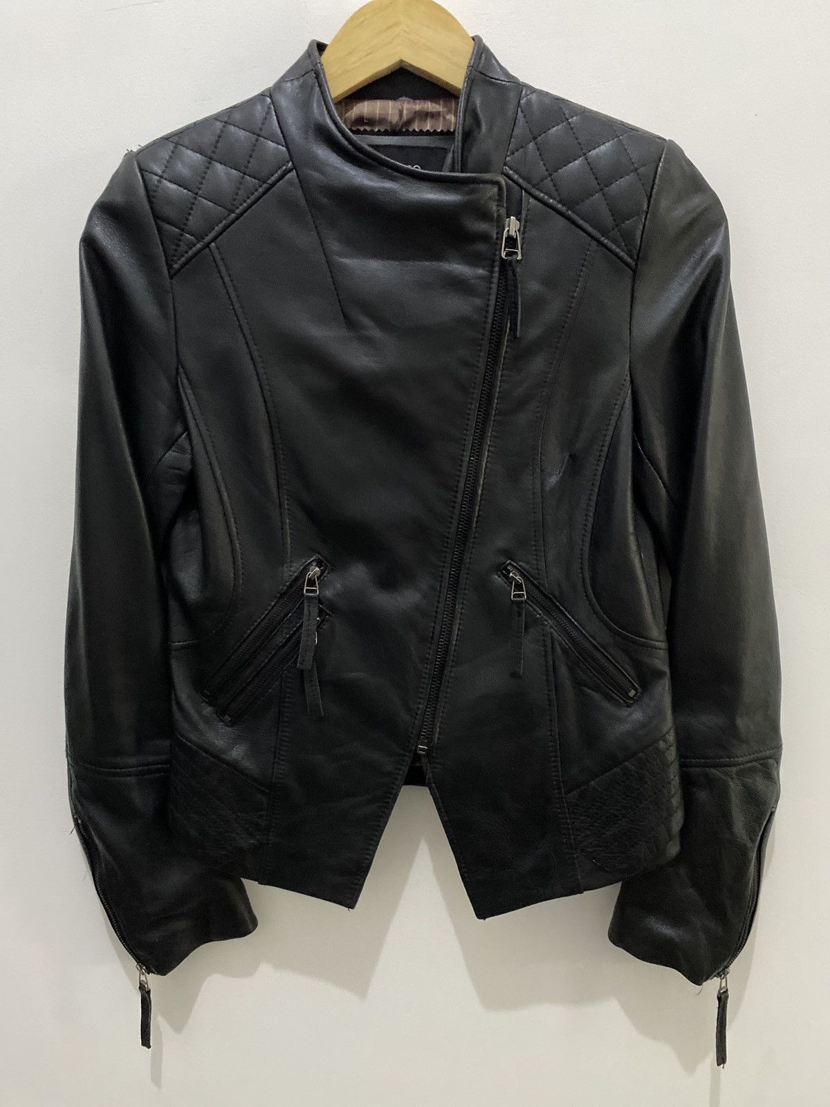 Isamu Katayama Backlash Leather Jacket On&On Vkei Asymmetrical Size US S / EU 44-46 / 1 - 1 Thumbnail
