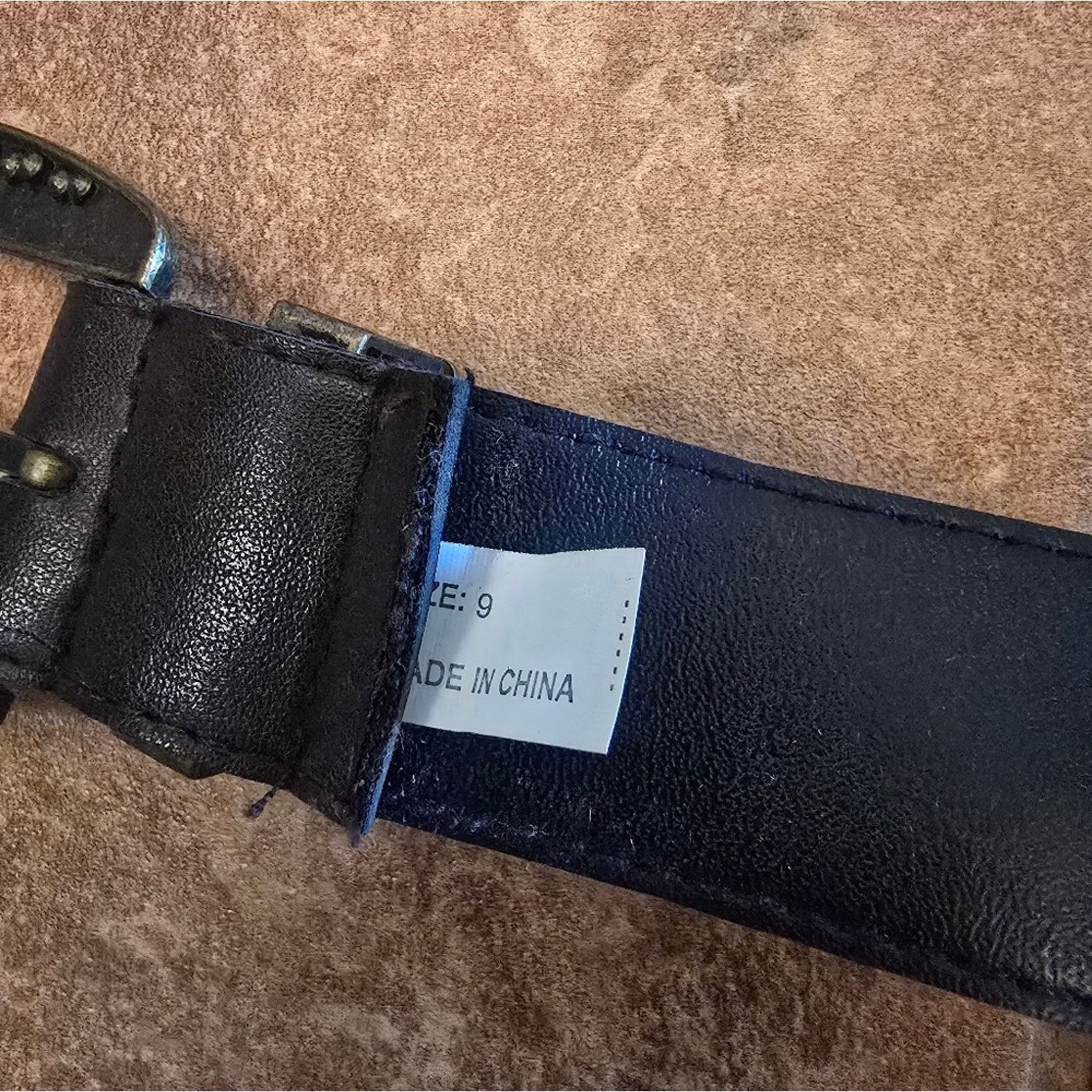 Other Dark Brown Diamond Detailed 42 Belt Size ONE SIZE - 4 Thumbnail