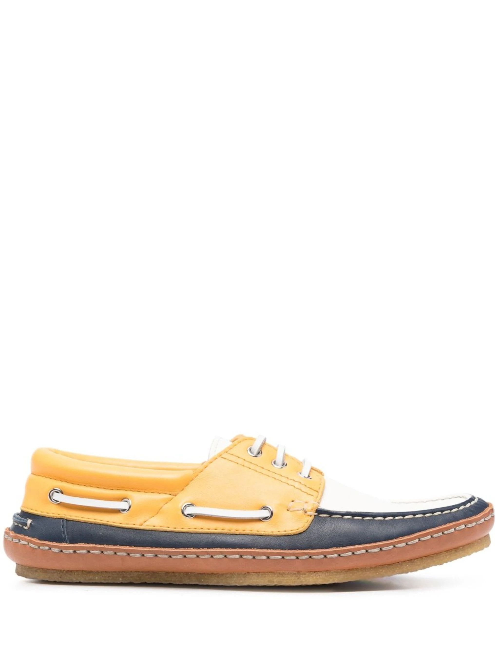Saint Laurent Paris o1s1wg110824 Ashe Boat Shoes in Smooth Leather in Multicolor Size US 10.5 / EU 43-44 - 1 Thumbnail
