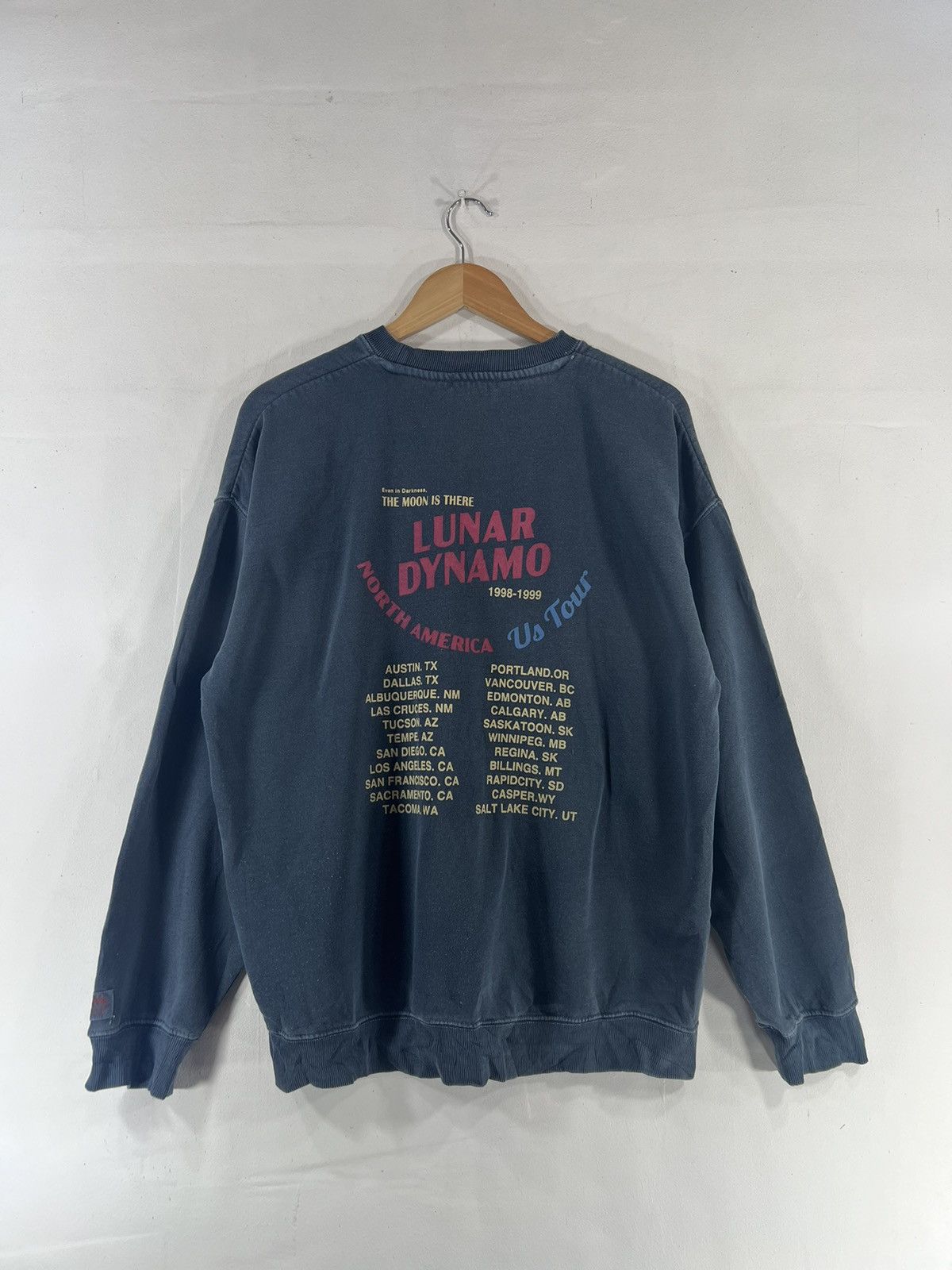Band Tees × Vintage Vintage Lunar Dynamo streetwear Sweatshirt rare design Size US M / EU 48-50 / 2 - 2 Thumbnail