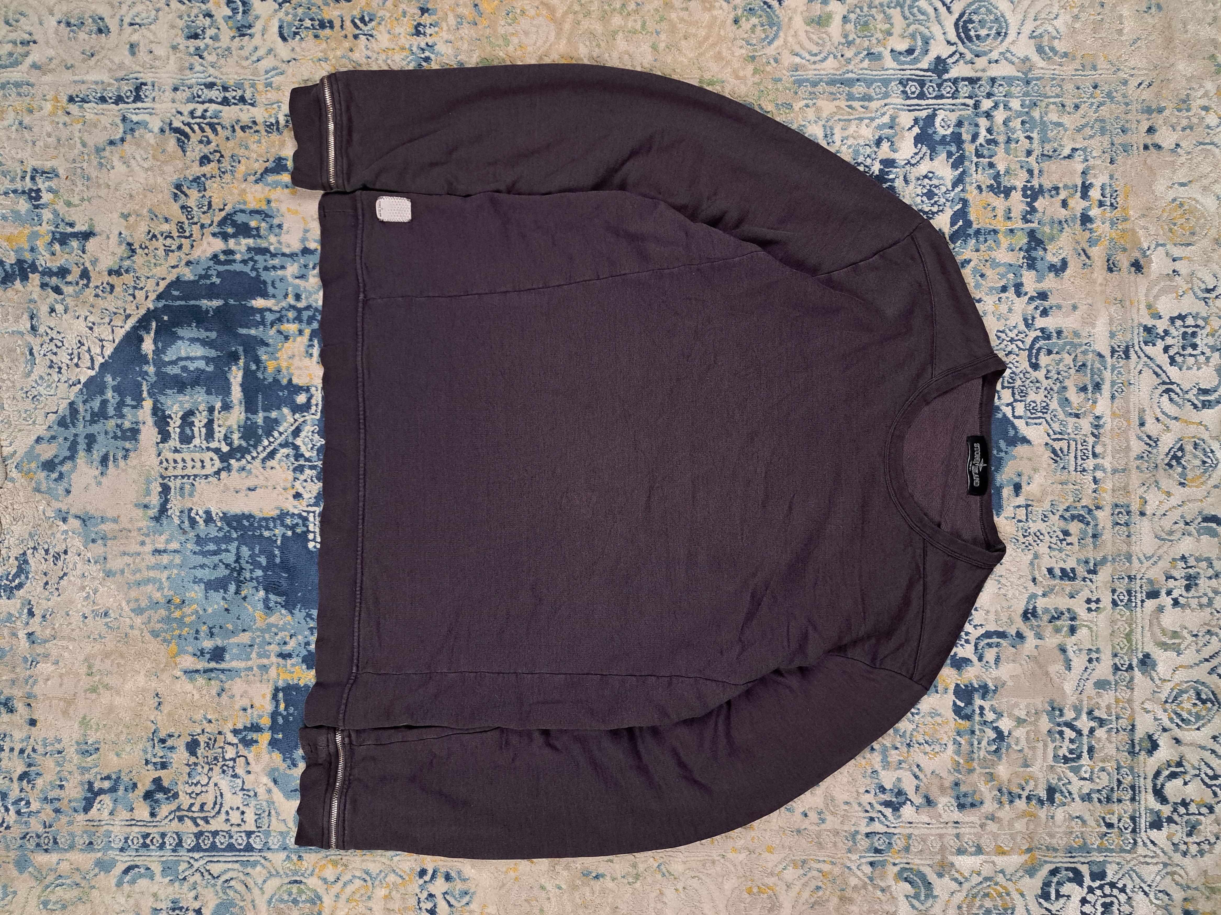 image of Archival Clothing x Avant Garde Stone Island Shadow Project Aw13 Zip Sleeves Ninja Crewneck in Purp