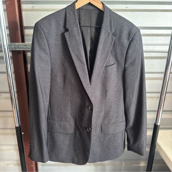 Calvin Klein Calvin Klein Charcoal Blazer Sz Large L Size 40R - 1 Thumbnail
