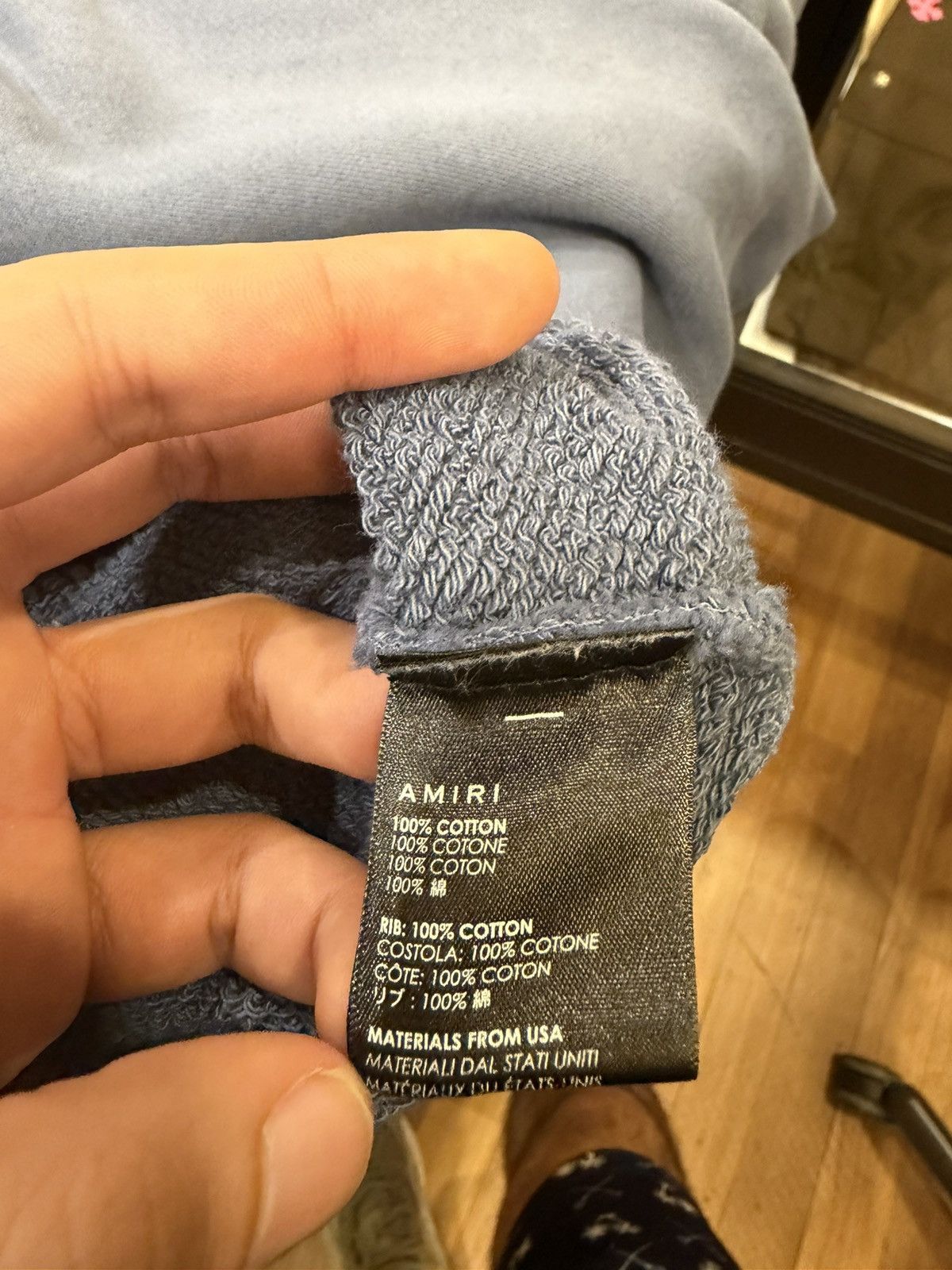 Amiri Amiri Beverly Hills Crewneck - Slate Blue Size US S / EU 44-46 / 1 - 4 Thumbnail