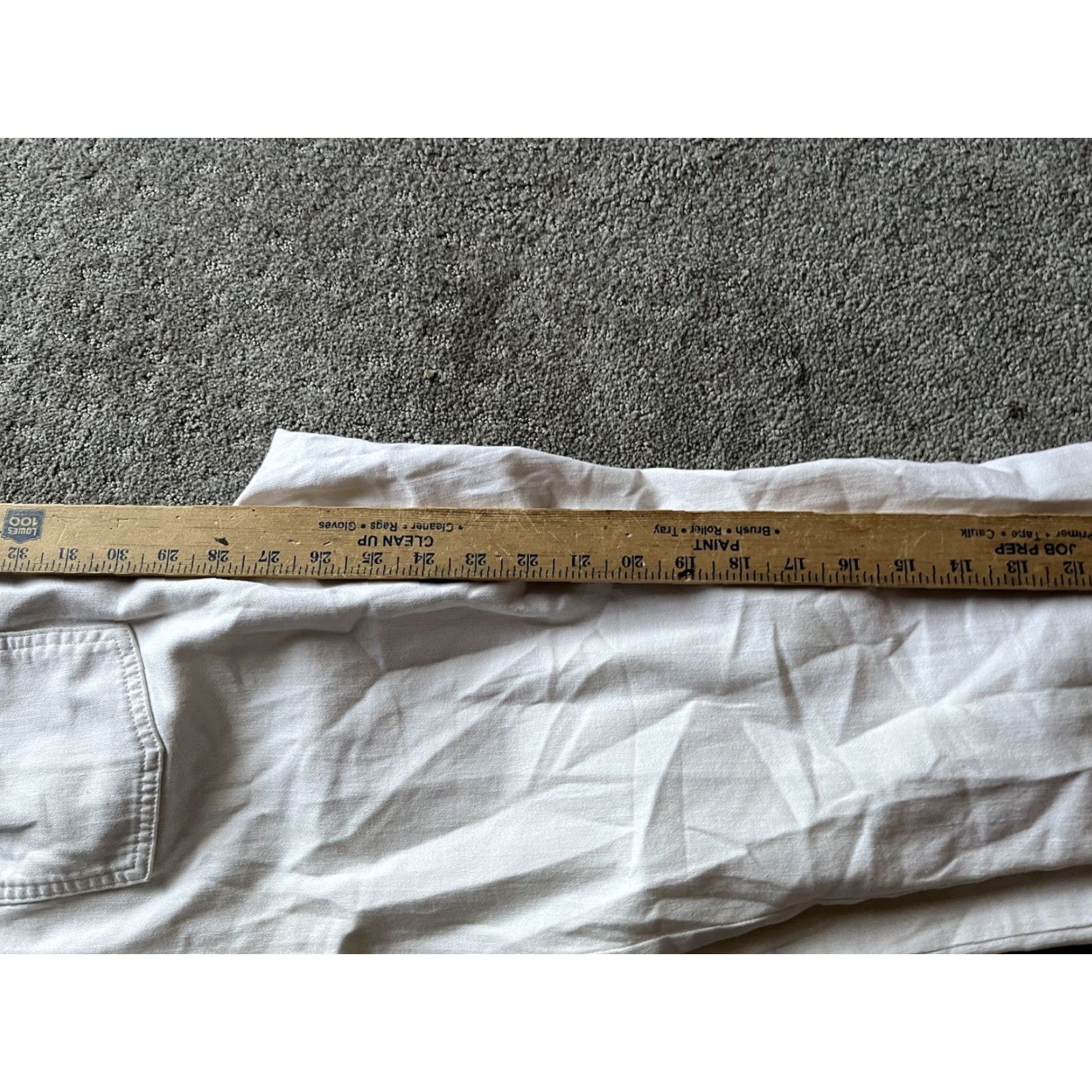 Lands' End Lands' End Slim Fit Ankle Jeans Womens 12 White Stretch Denim Size 34" / US 12 / IT 48 - 6 Thumbnail