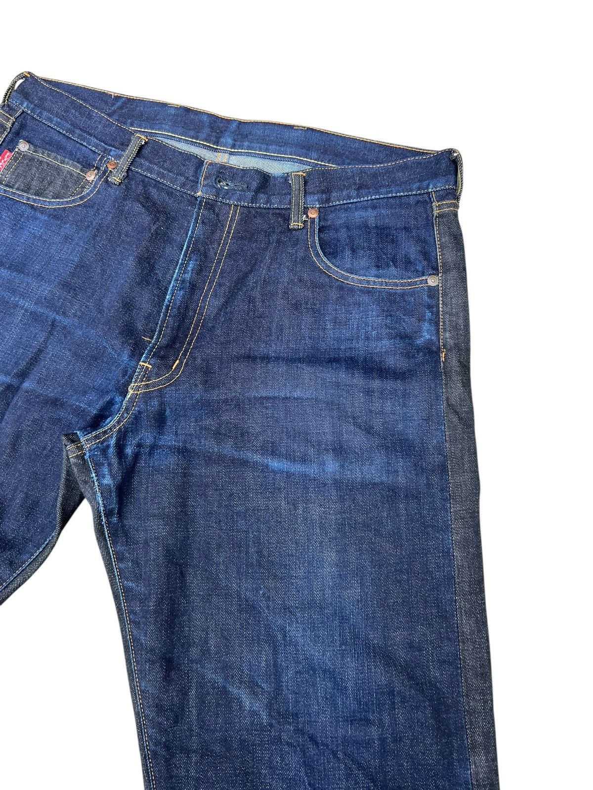 Futura Vintage FUTURA Japan 2 Tones Denim Distressed Jeans Size US 34 / EU 50 - 9 Thumbnail