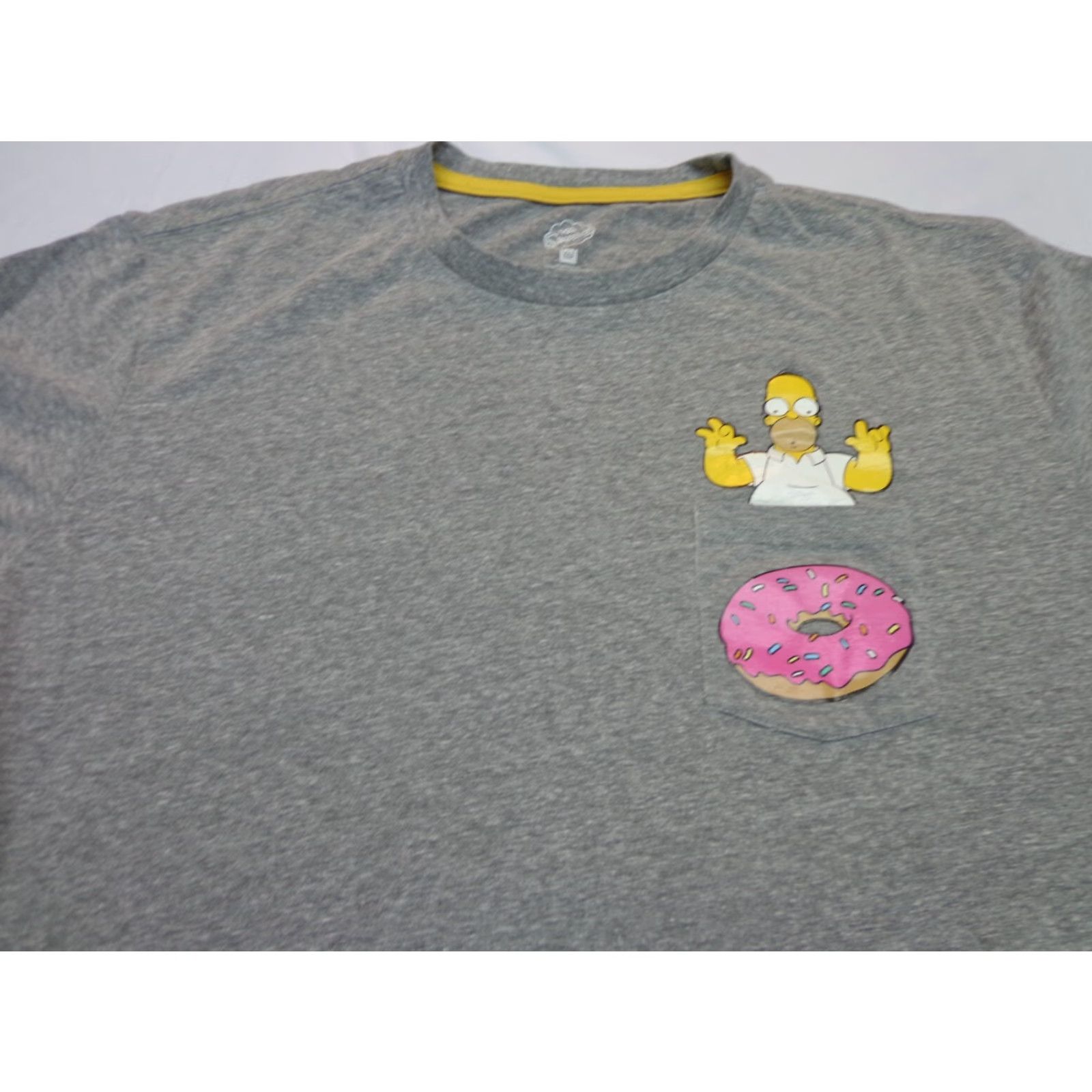 Vintage The Simpsons Homer & Donut Graphic Pocket T-Shirt - Medium Size US M / EU 48-50 / 2 - 2 Thumbnail