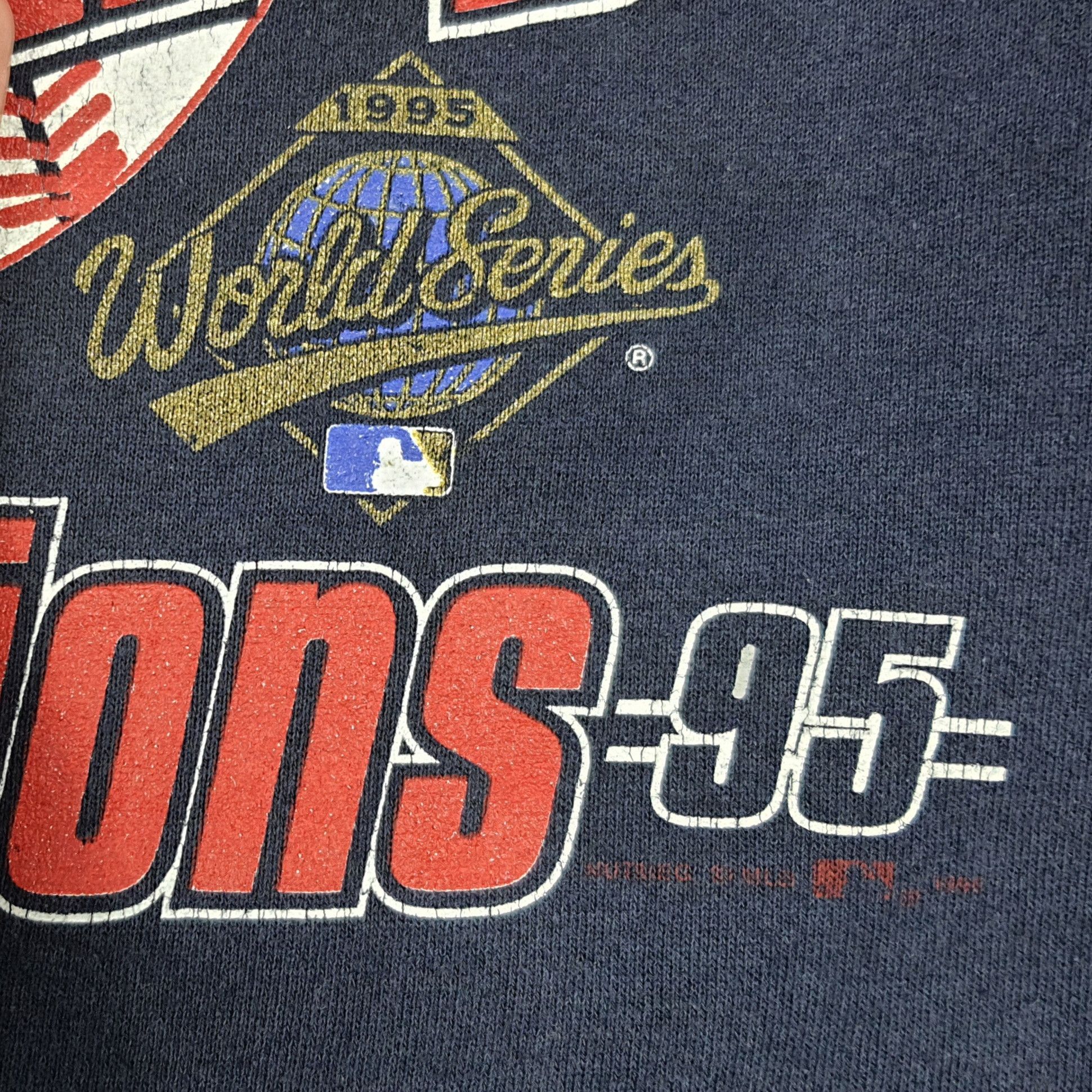 Lee Vtg 90s Cleveland Indians World Series Sweatshirt C287N12 Size US L / EU 52-54 / 3 - 4 Thumbnail